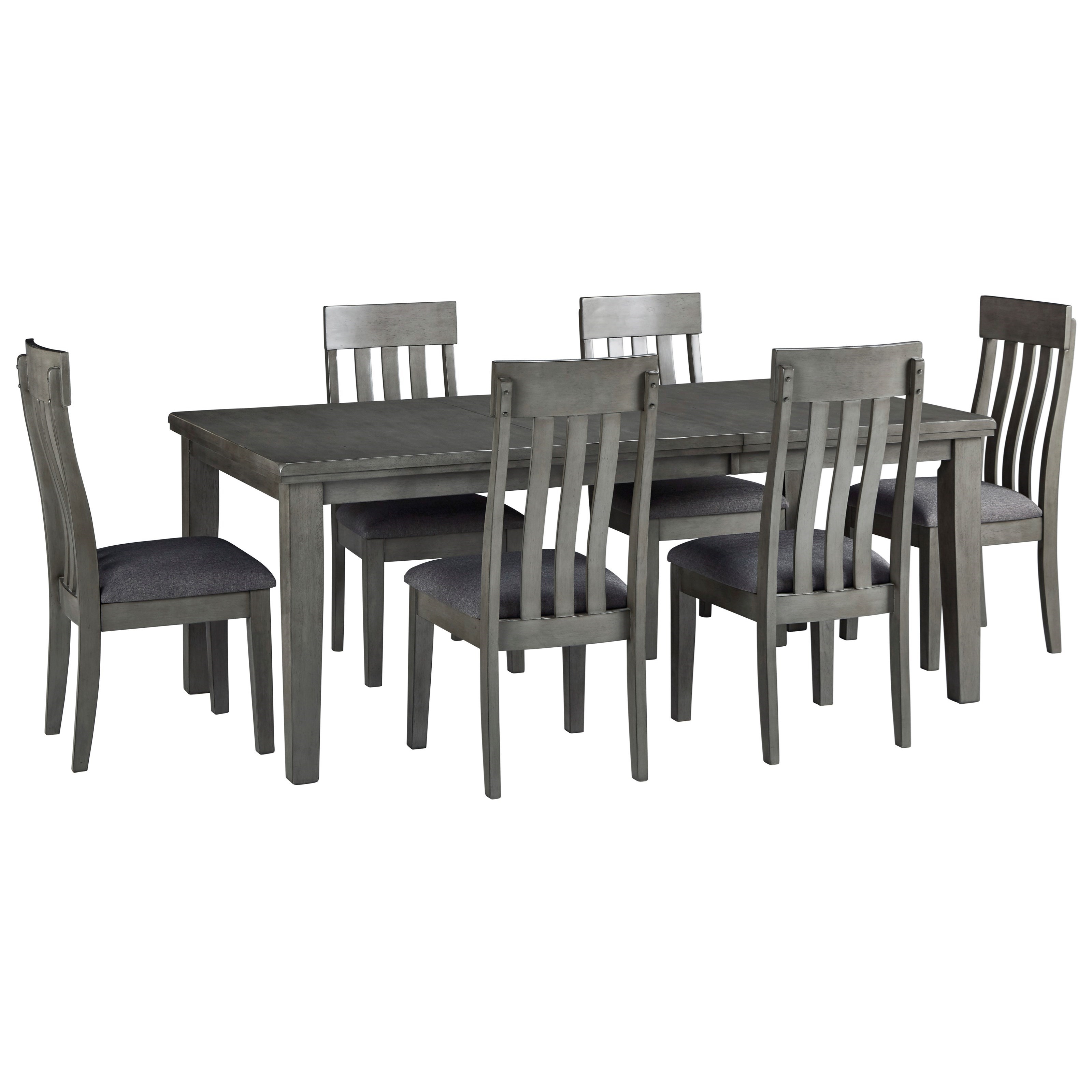 Signature Design by Ashley Hallanden Transitional 7Piece Table and Chair Set A1 Furniture