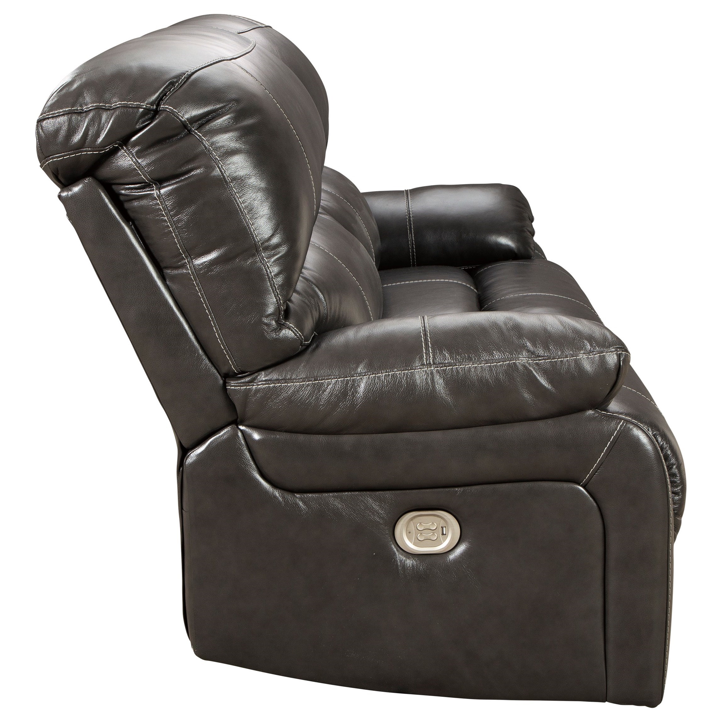 Signature Design by Ashley Hallstrung Leather Match 2 Seat Reclining