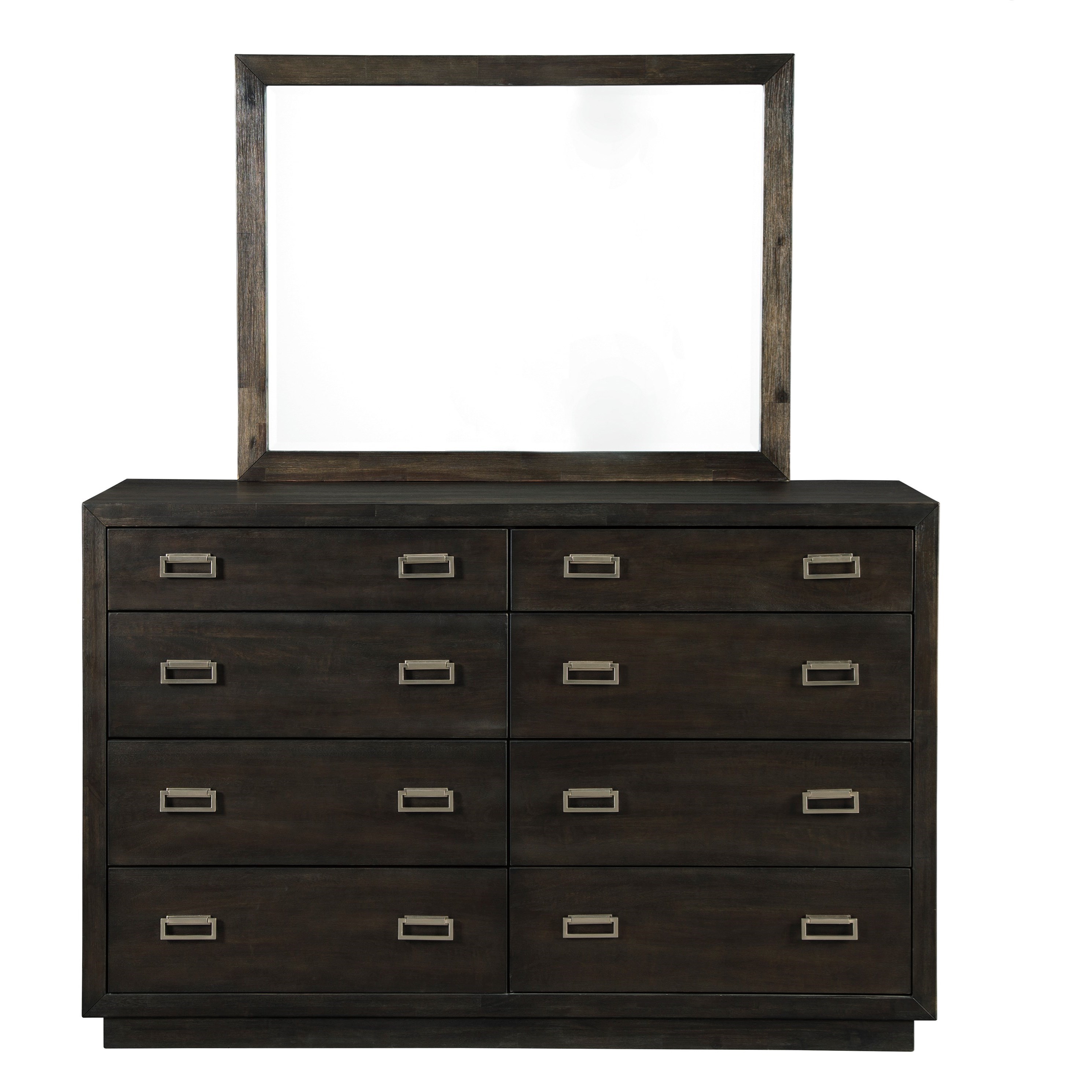 Signature Design by Ashley Hyndell Contemporary Dresser and Mirror Set