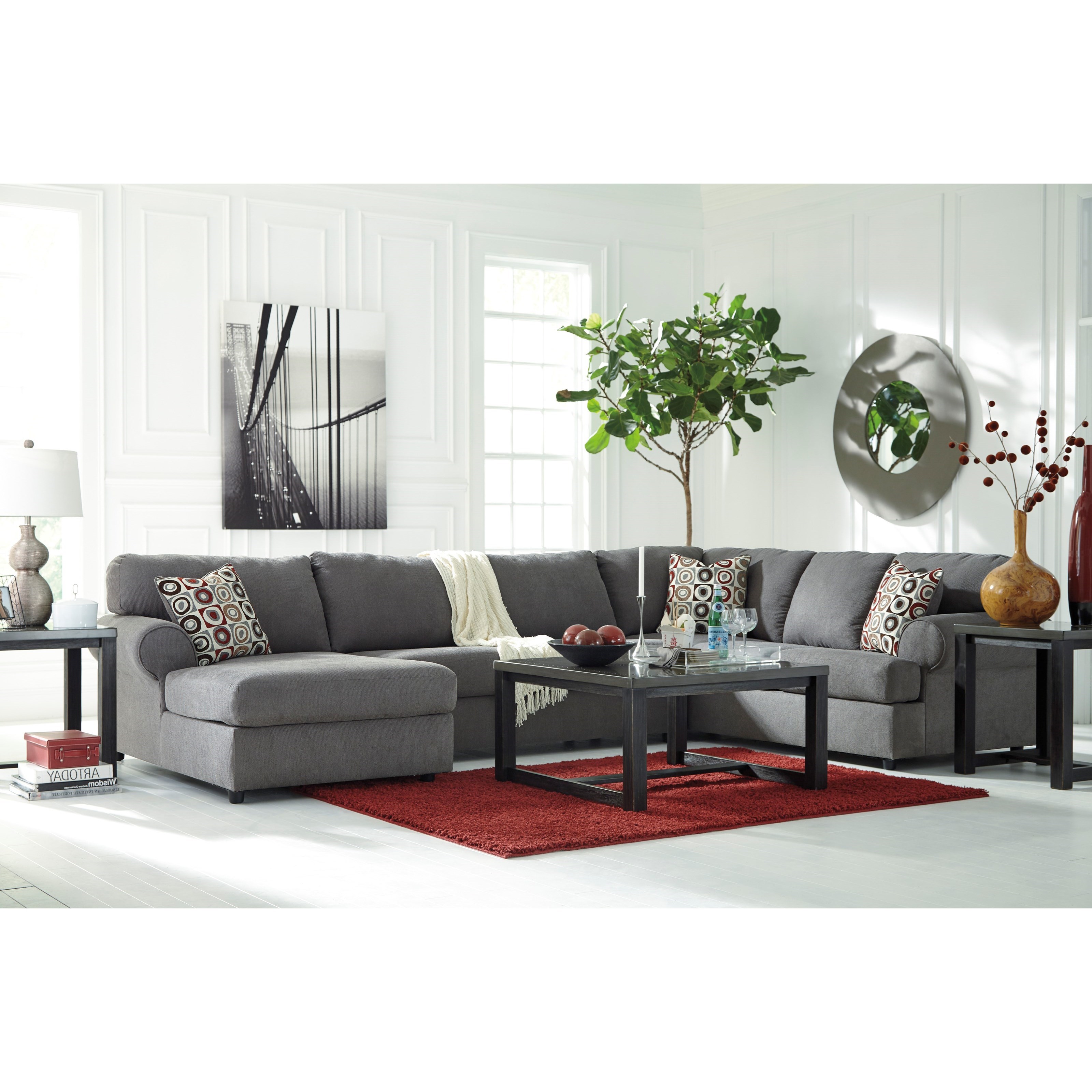 Ashley Signature Design Jayceon 3Piece Sectional with Left Chaise Dunk & Bright Furniture