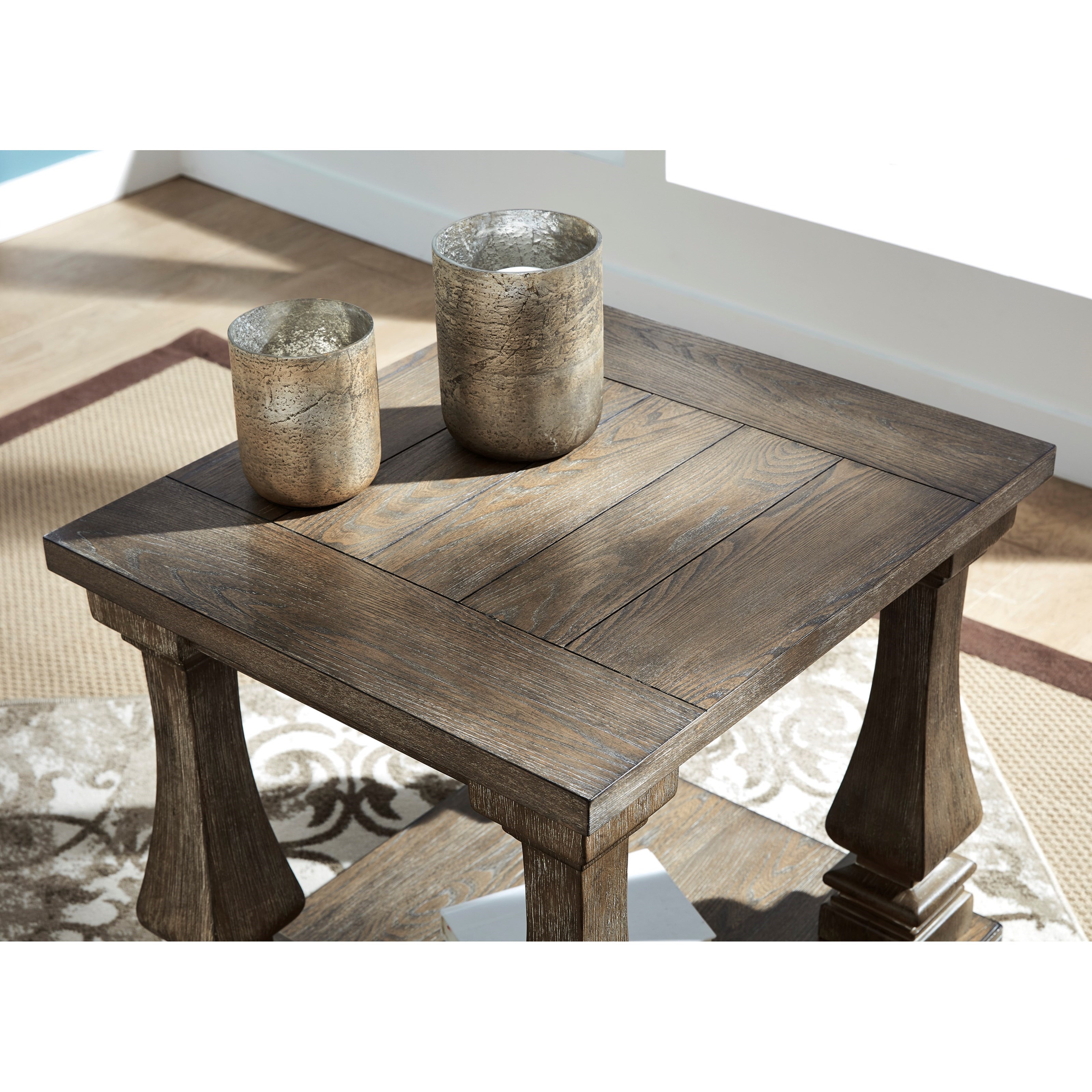 Signature Design by Ashley Johnelle Transitional Rectangular End Table