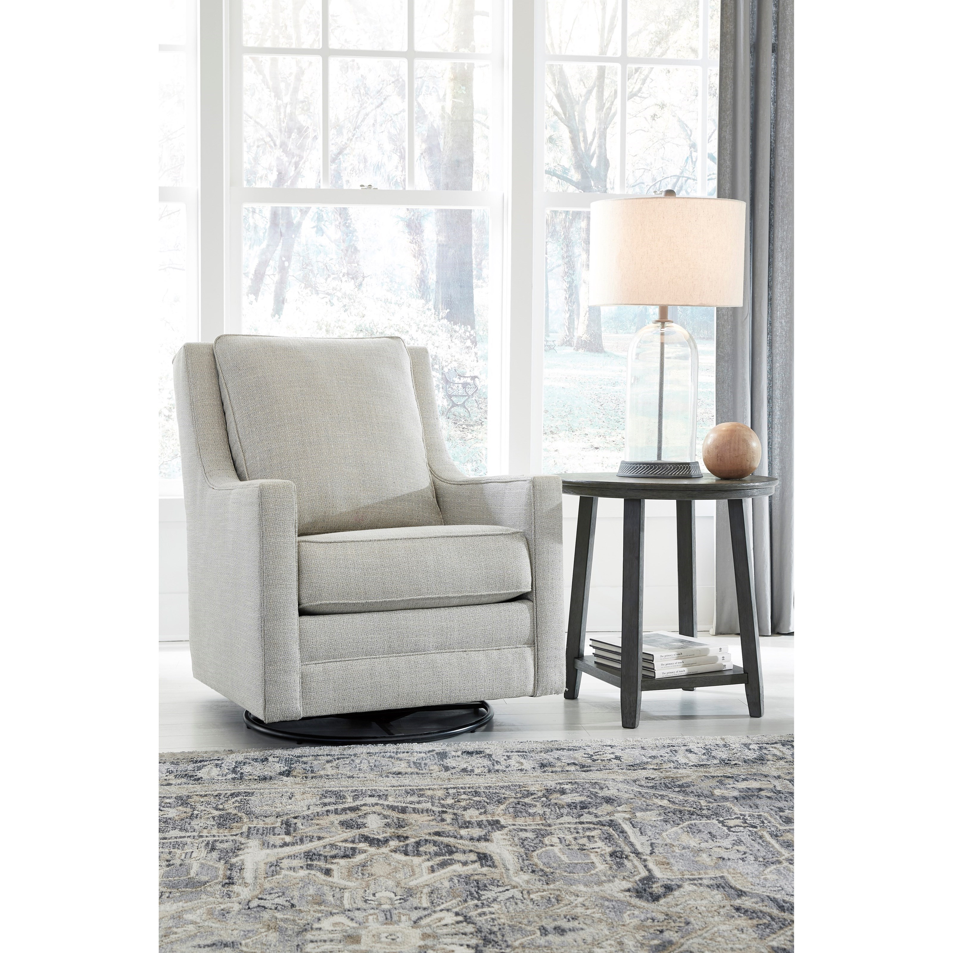 Signature Design by Ashley Kambria Swivel Glider Accent Chair with