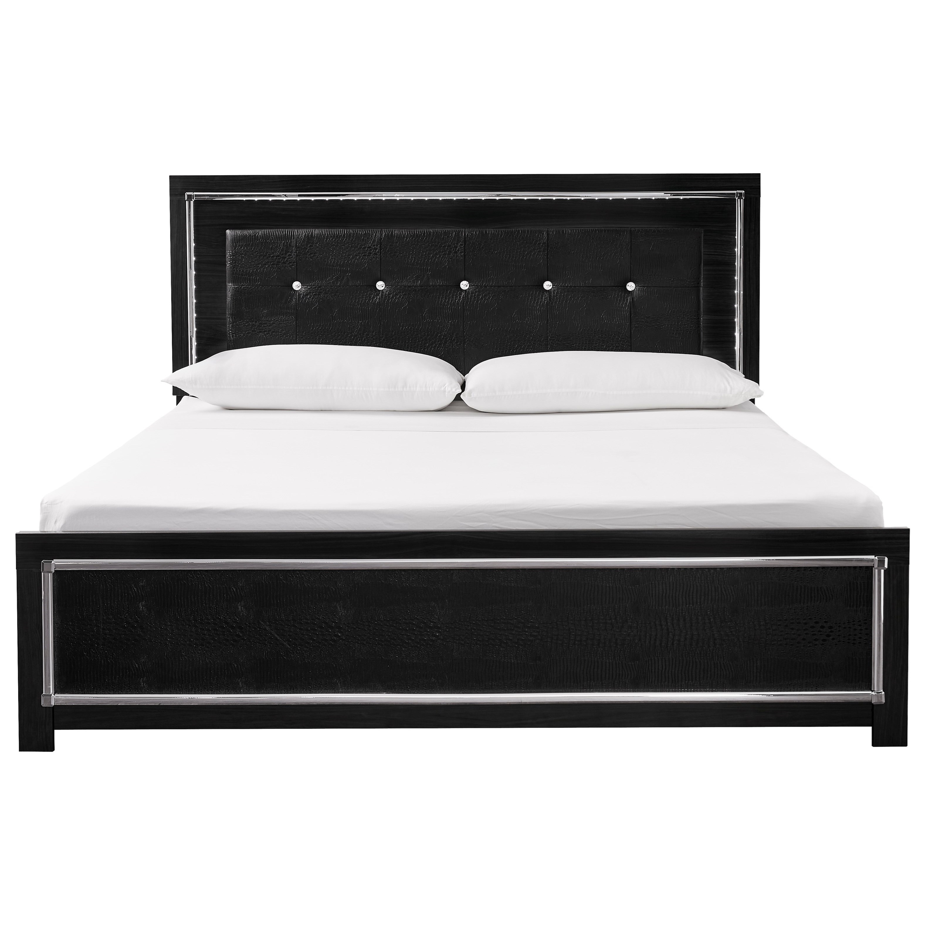 Signature Design by Ashley Kaydell B142058+56+97 Glam King Upholstered