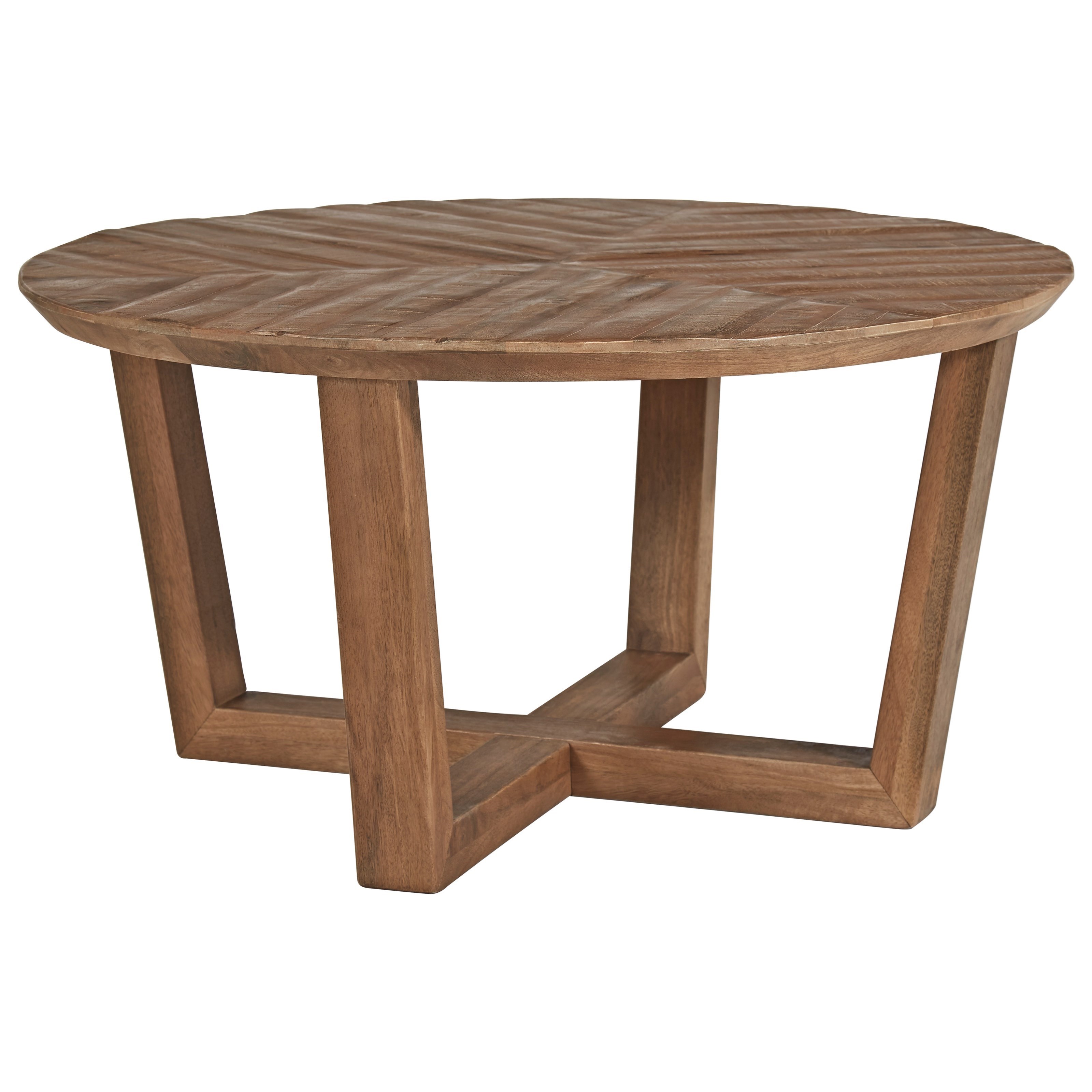 Ashley (Signature Design) Kinnshee Solid Wood Round Cocktail Table
