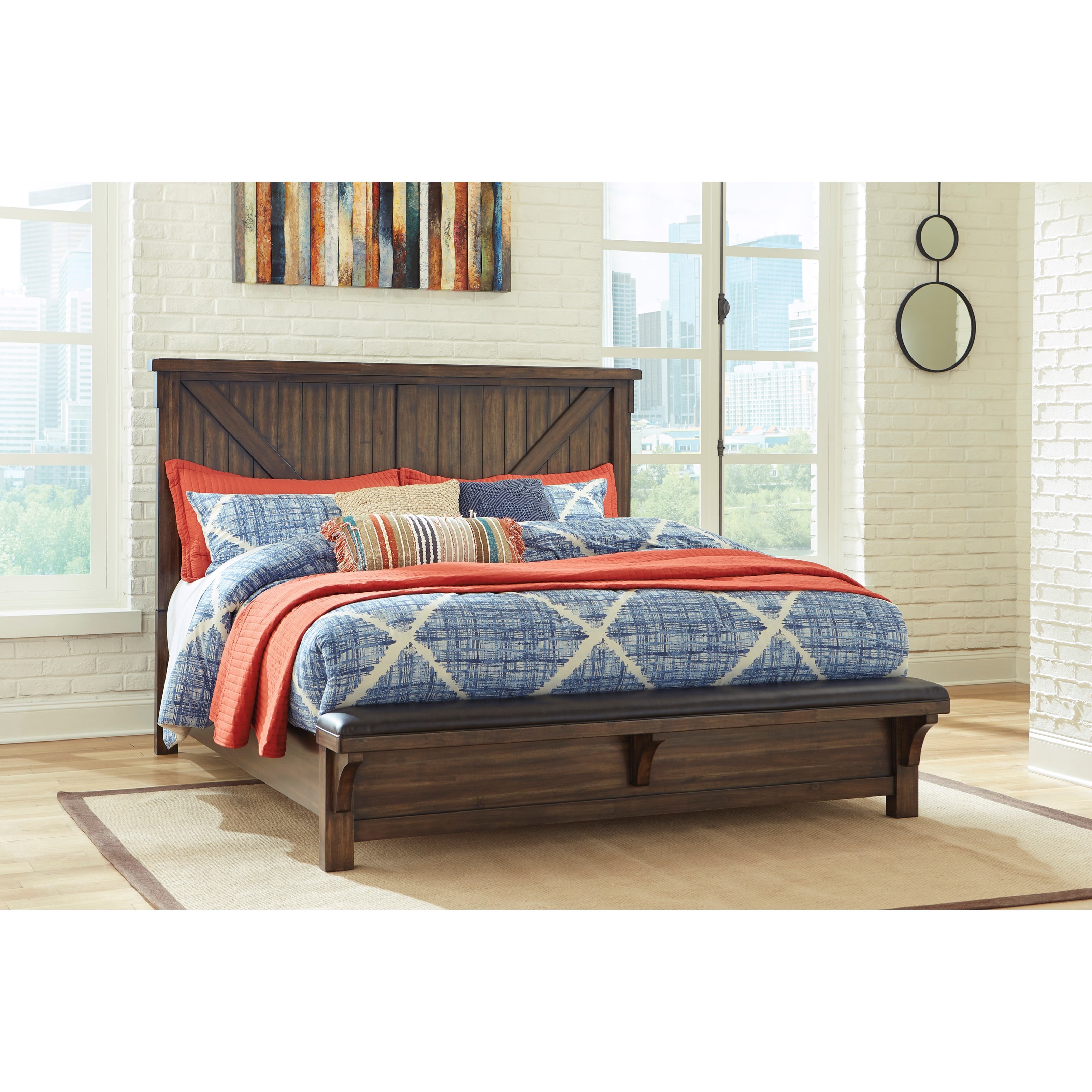 Signature Design by Ashley Lakeleigh King Panel Bed with Footboard