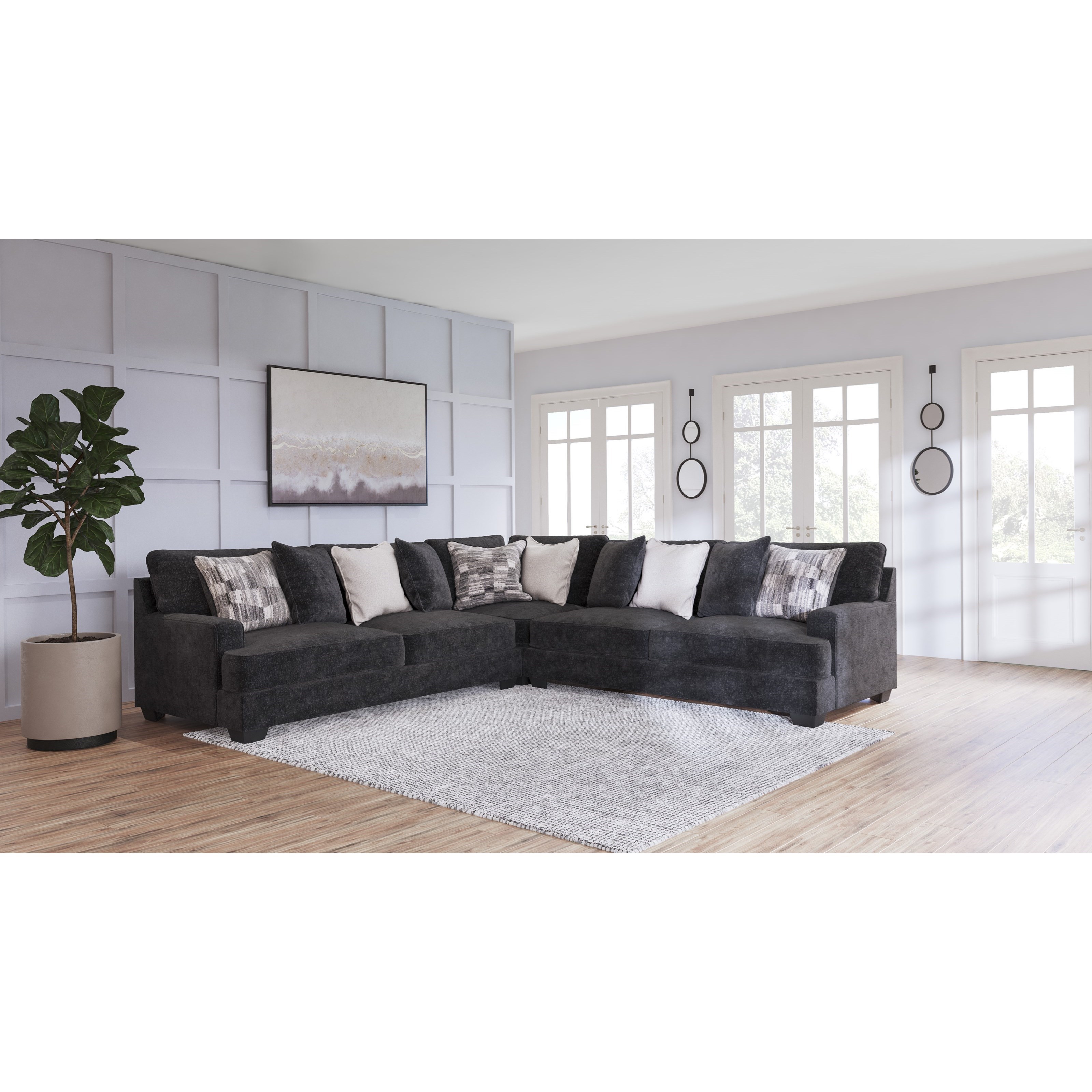 Signature Design by Ashley Contemporary 3Piece Sectional