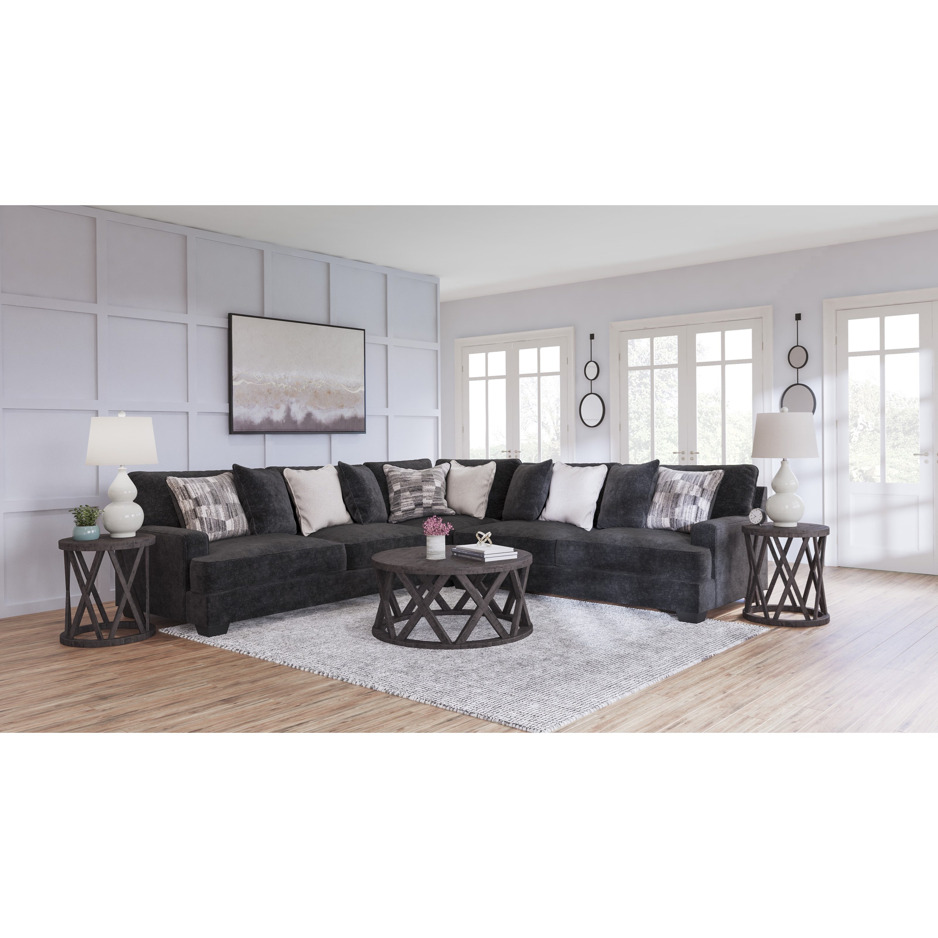 Signature Design by Ashley Contemporary 3Piece Sectional