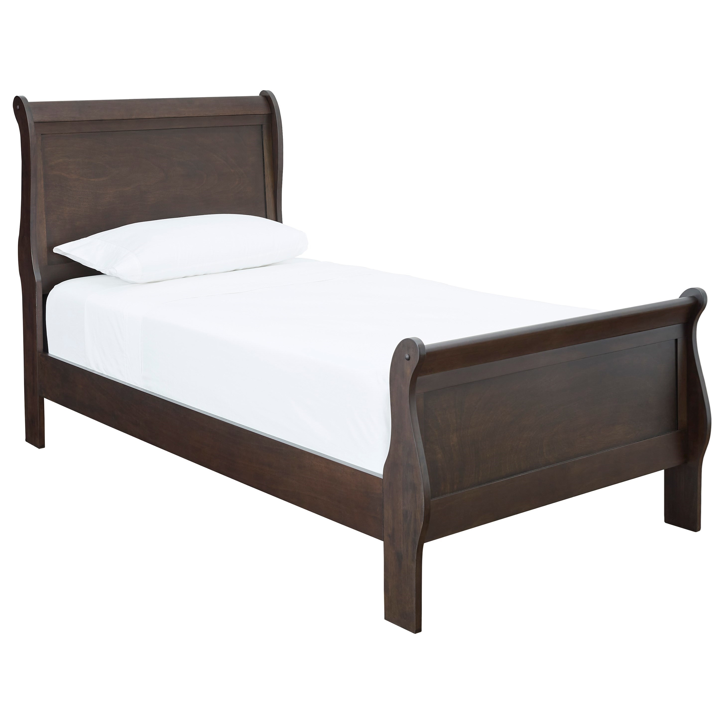Leewarden Transitional Twin Sleigh Bed Goods Furniture Sleigh Beds