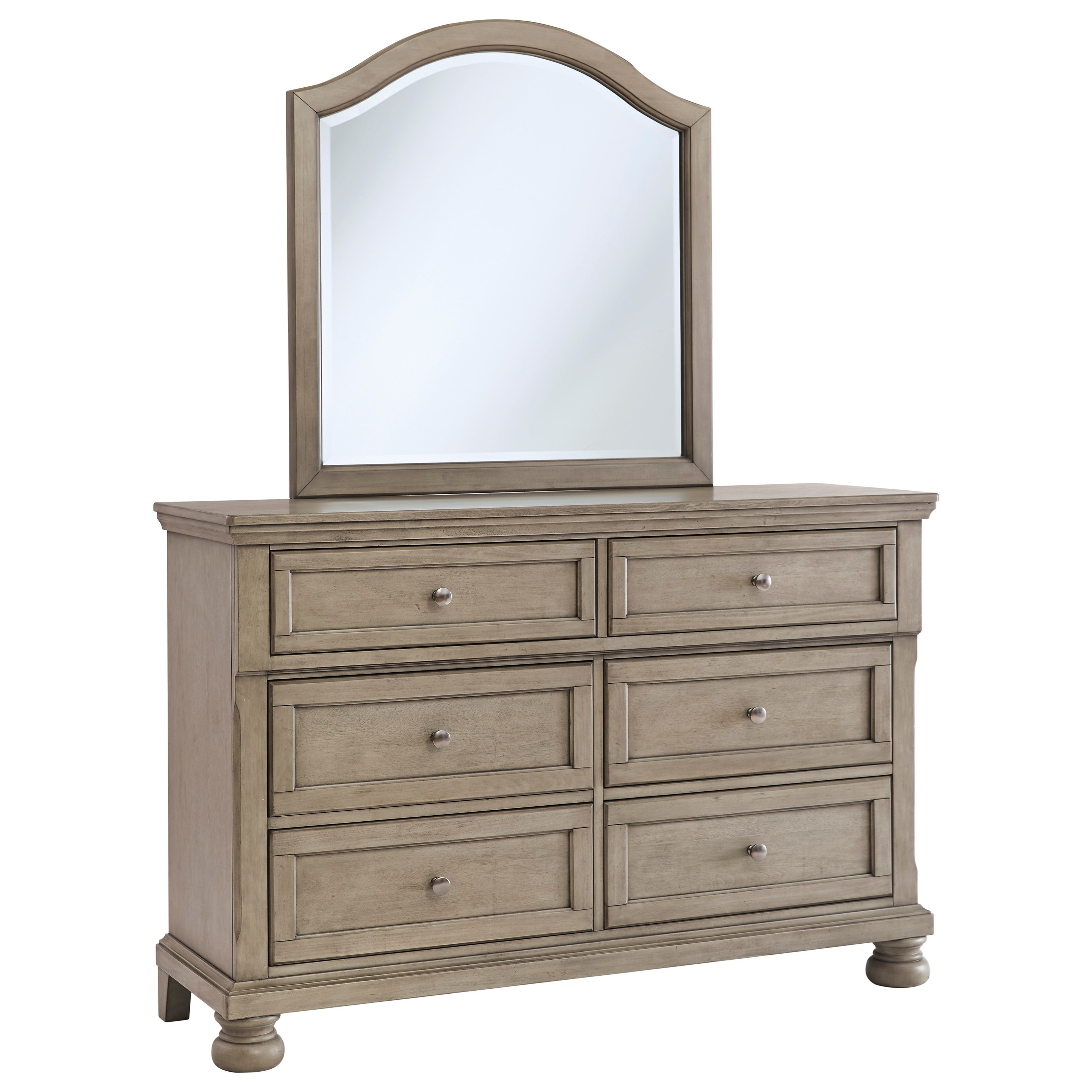 Signature Design by Ashley Lettner 6Drawer Dresser & Bedroom Mirror