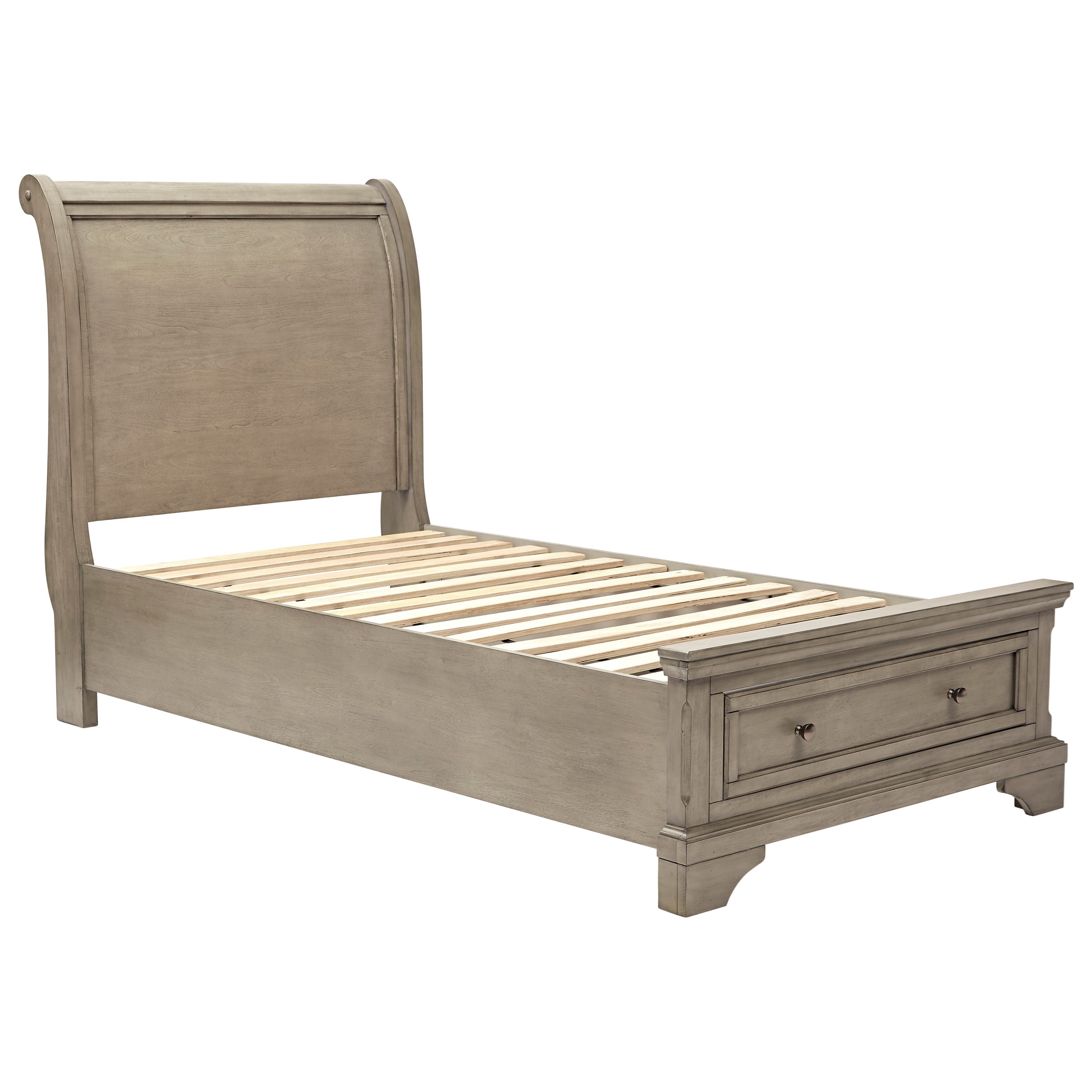 Signature Design by Ashley Lettner Twin Sleigh Storage Bed Royal