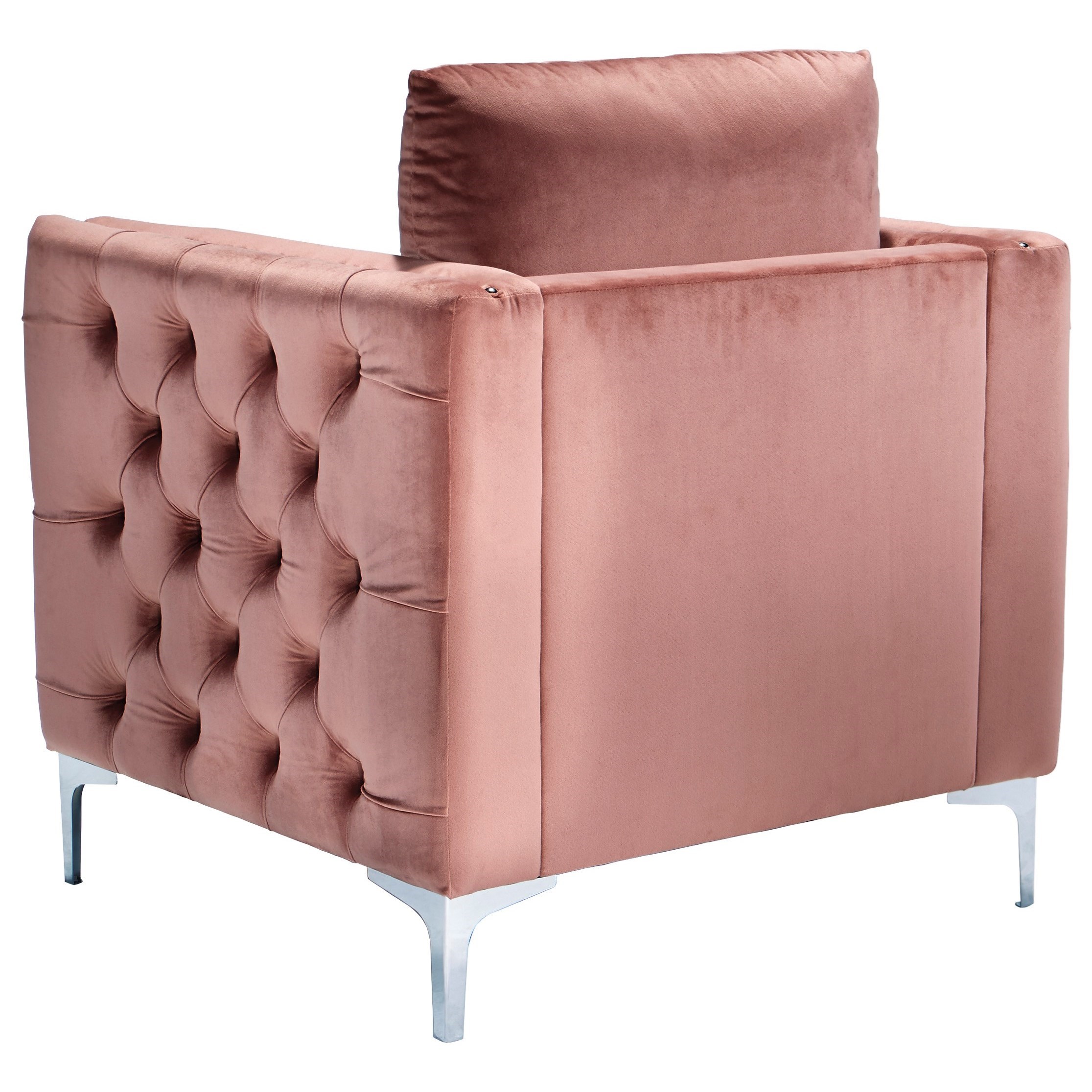Signature Design by Ashley Lizmont Glam Blush Pink Velvet Accent Chair