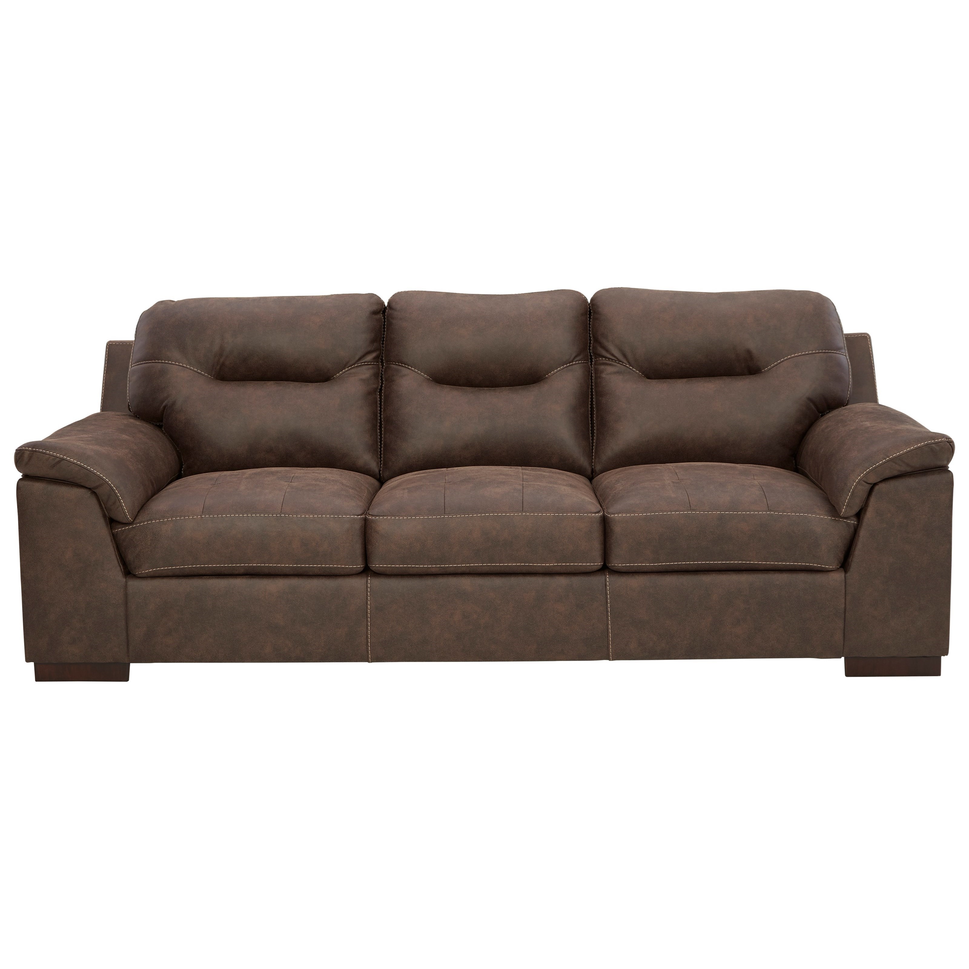 Signature Design by Ashley Maderla Faux Leather Sofa Standard