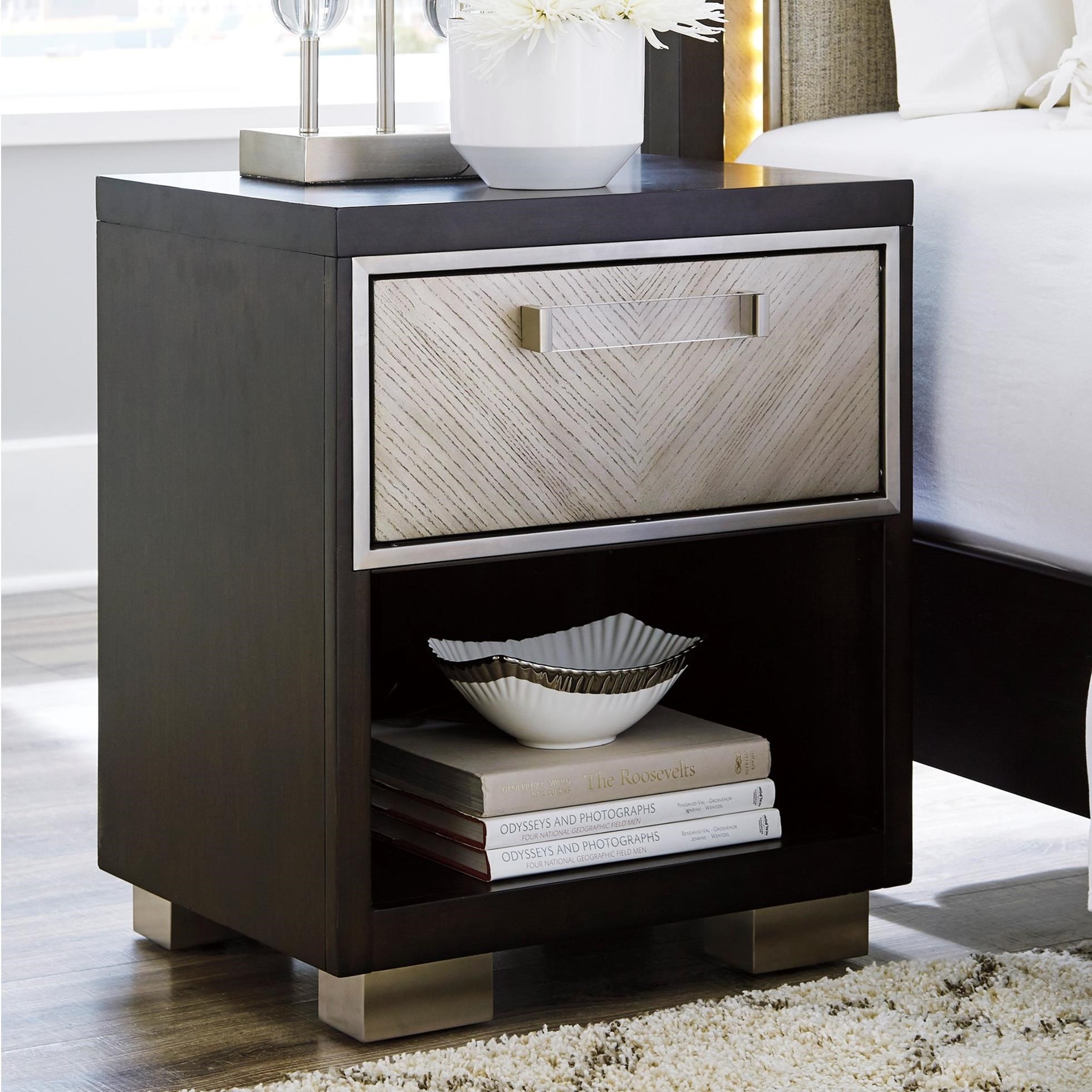 Signature Design by Ashley Maretto Contemporary One Drawer Nightstand