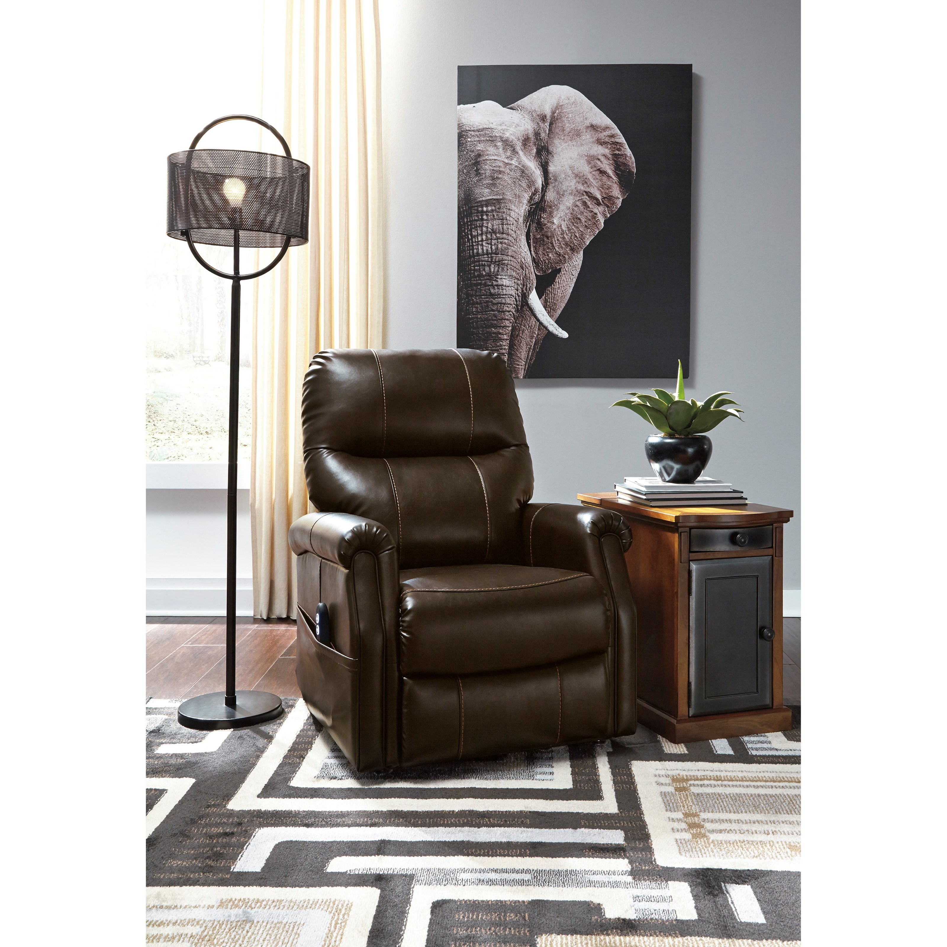 Signature Design by Ashley Markridge Transitional Power Lift Recliner
