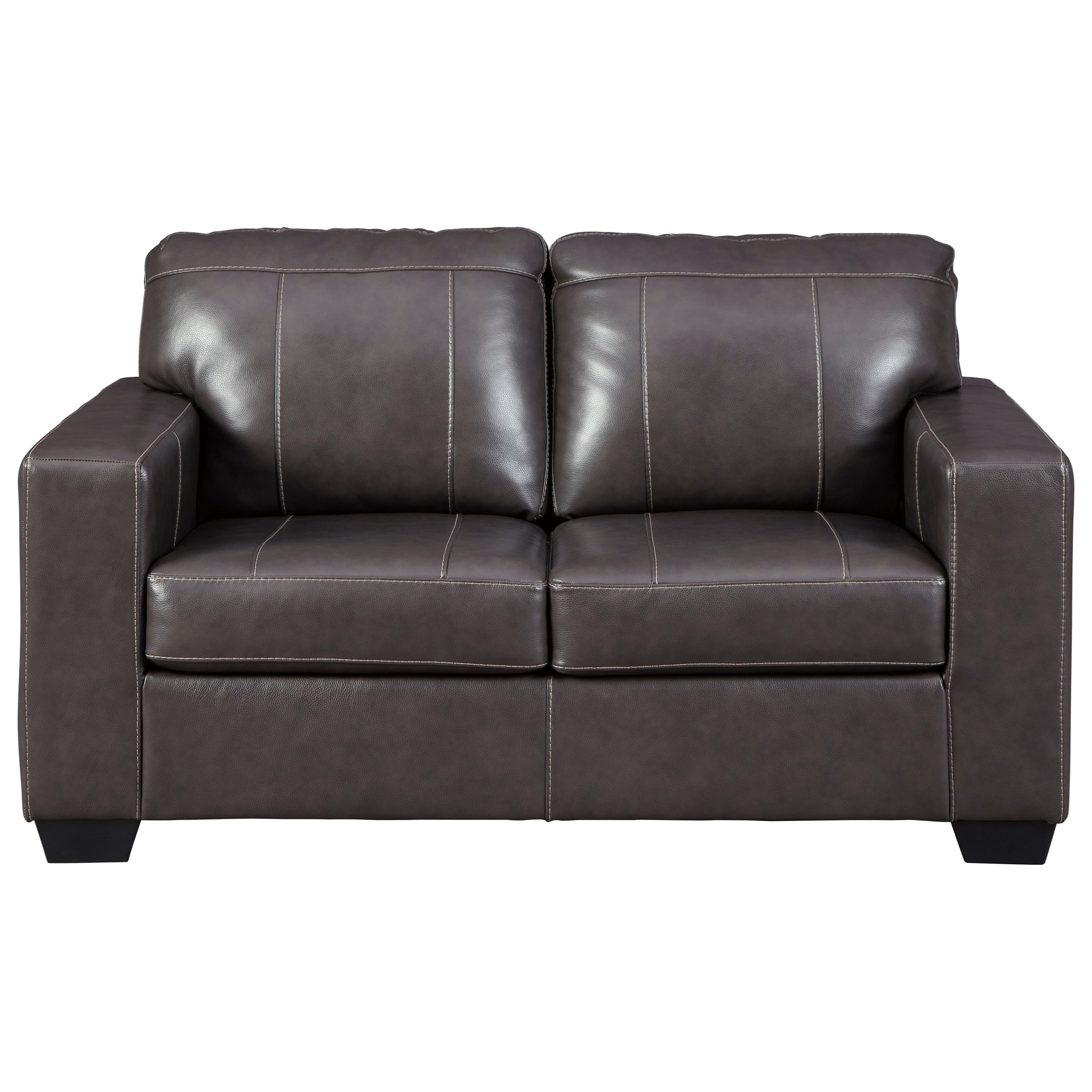 Signature Design by Ashley Morelos Contemporary Leather Match Loveseat