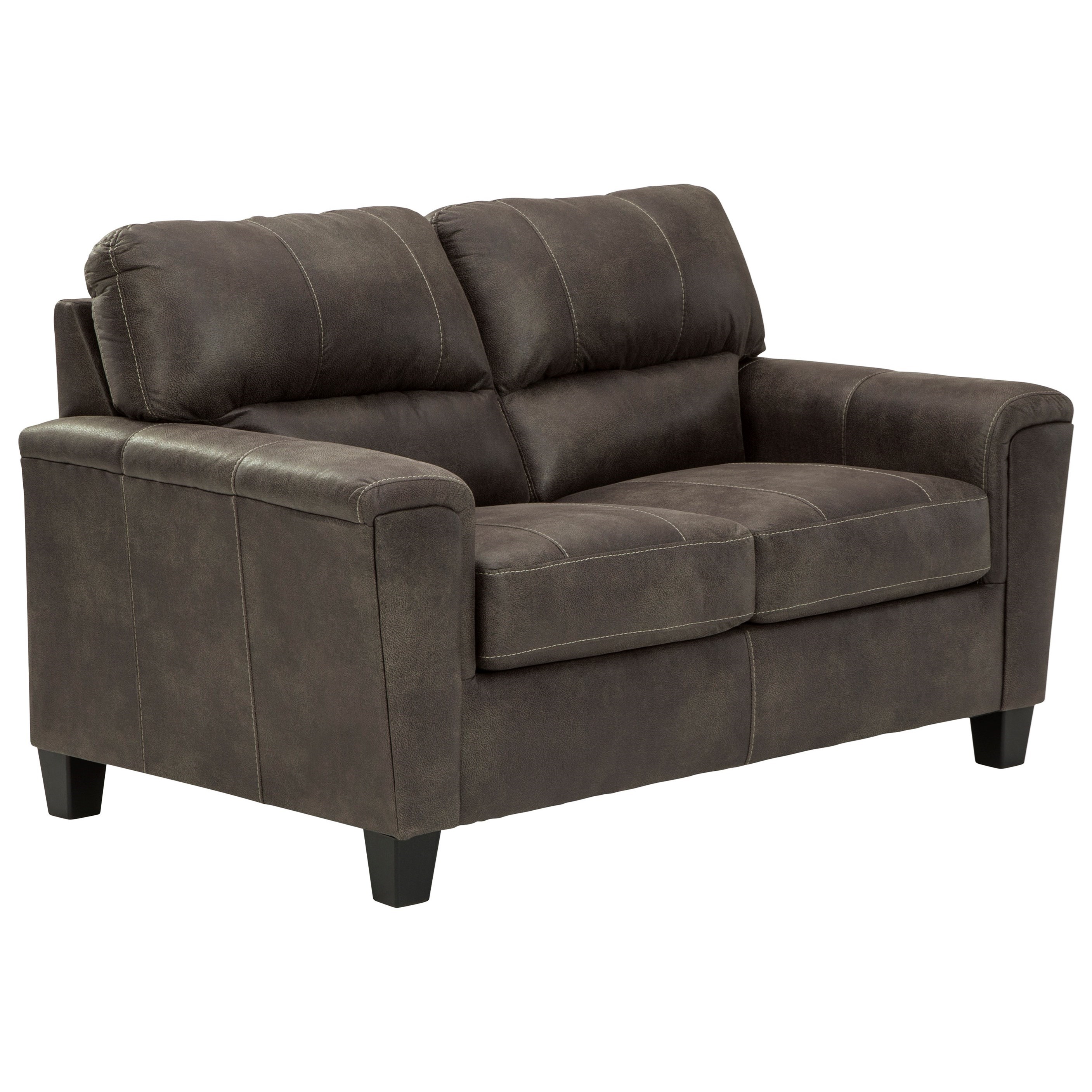 Signature Design by Ashley Navi Faux Leather Loveseat Sheely's