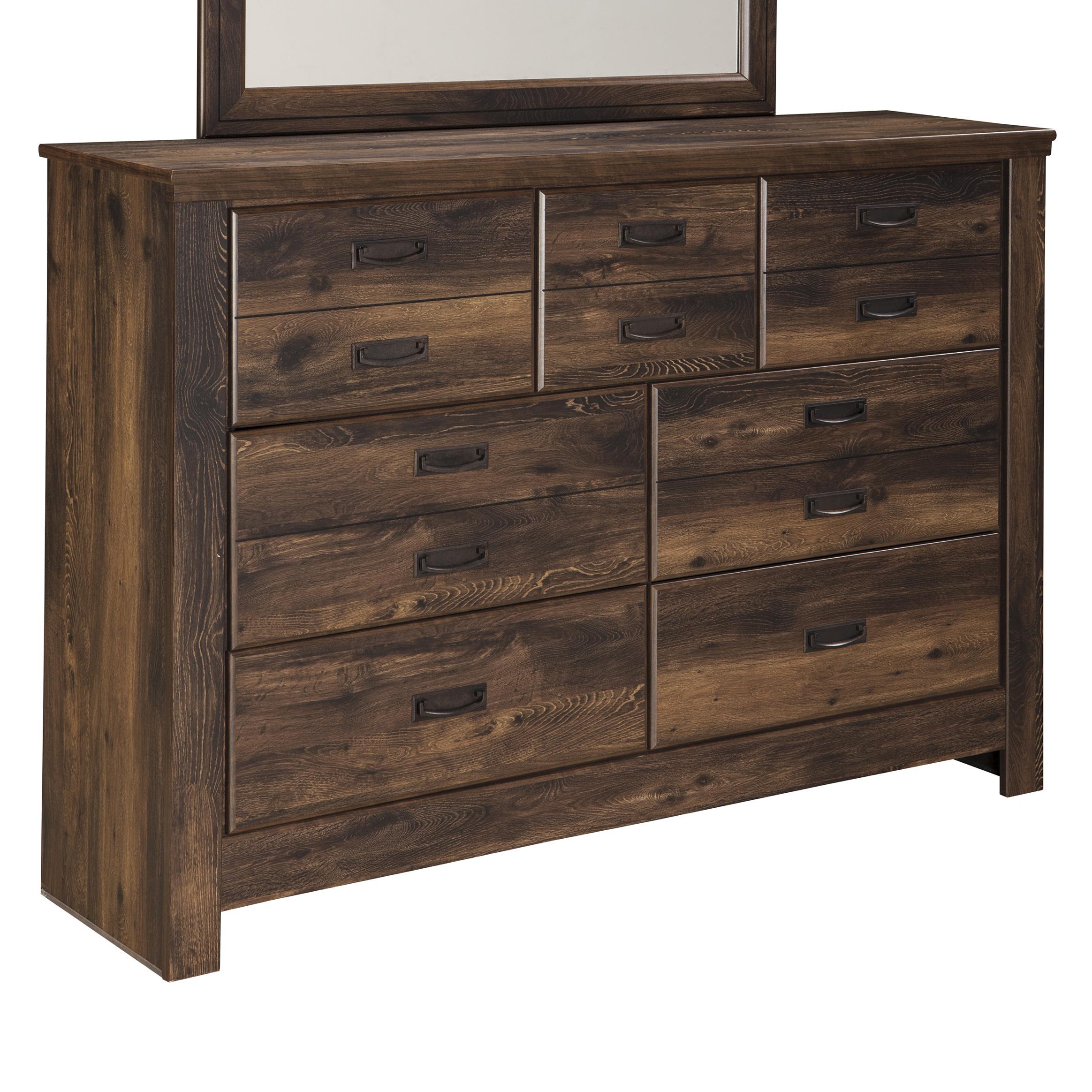 Signature Design by Ashley Quinden Rustic Dresser with 7 Drawers Furniture Mart Colorado