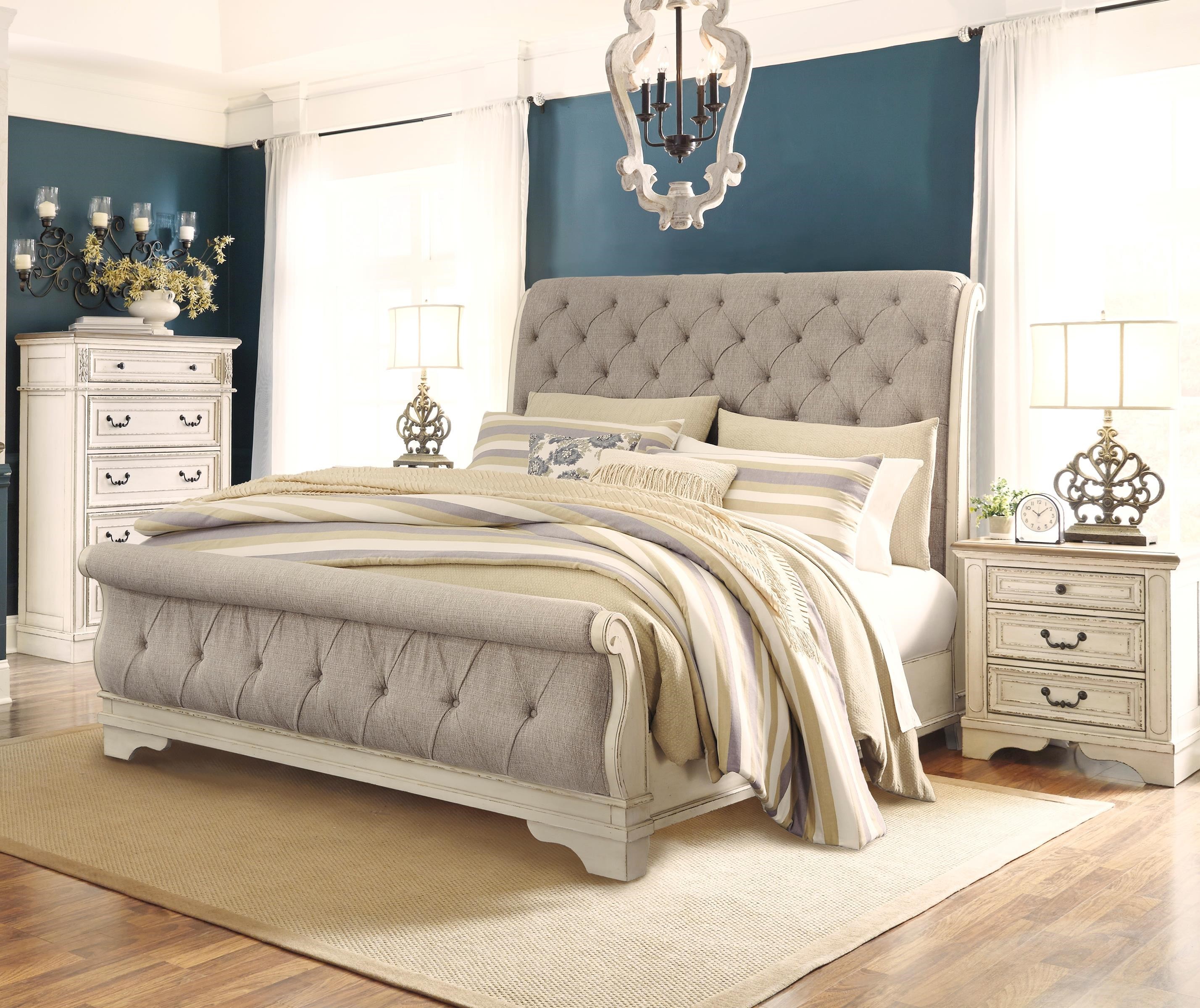 Signature Design By Ashley Realyn 824374398 3 Piece King Sleigh Bed 3 Signature Design By Ashley Realyn 824374398 3 Piece King Sleigh Bed 3