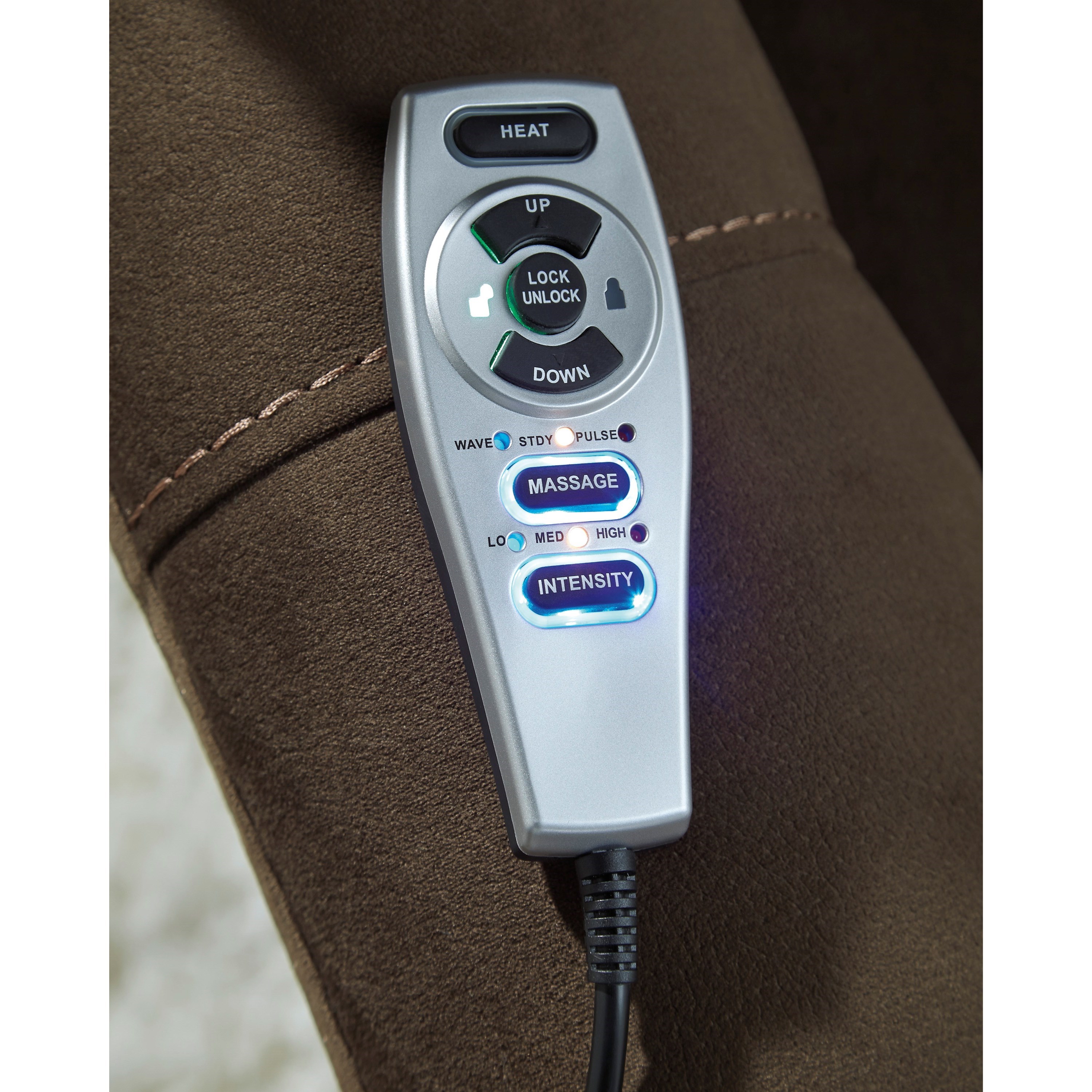 Signature Design by Ashley Samir Power Lift Recliner with Massage and ...