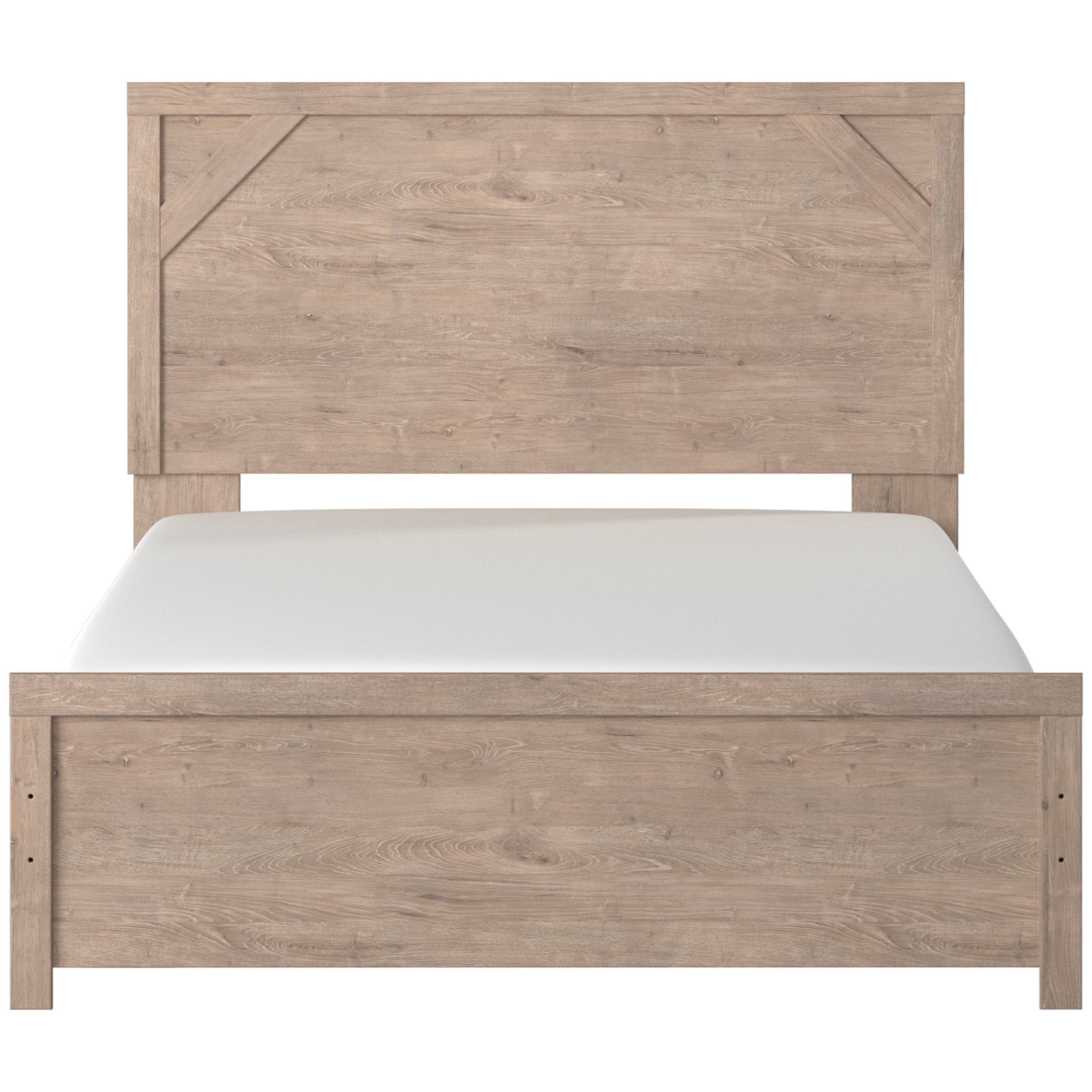 StyleLine ETHAN KRYPTO B119171+96 Queen Panel Bed in Rustic Light