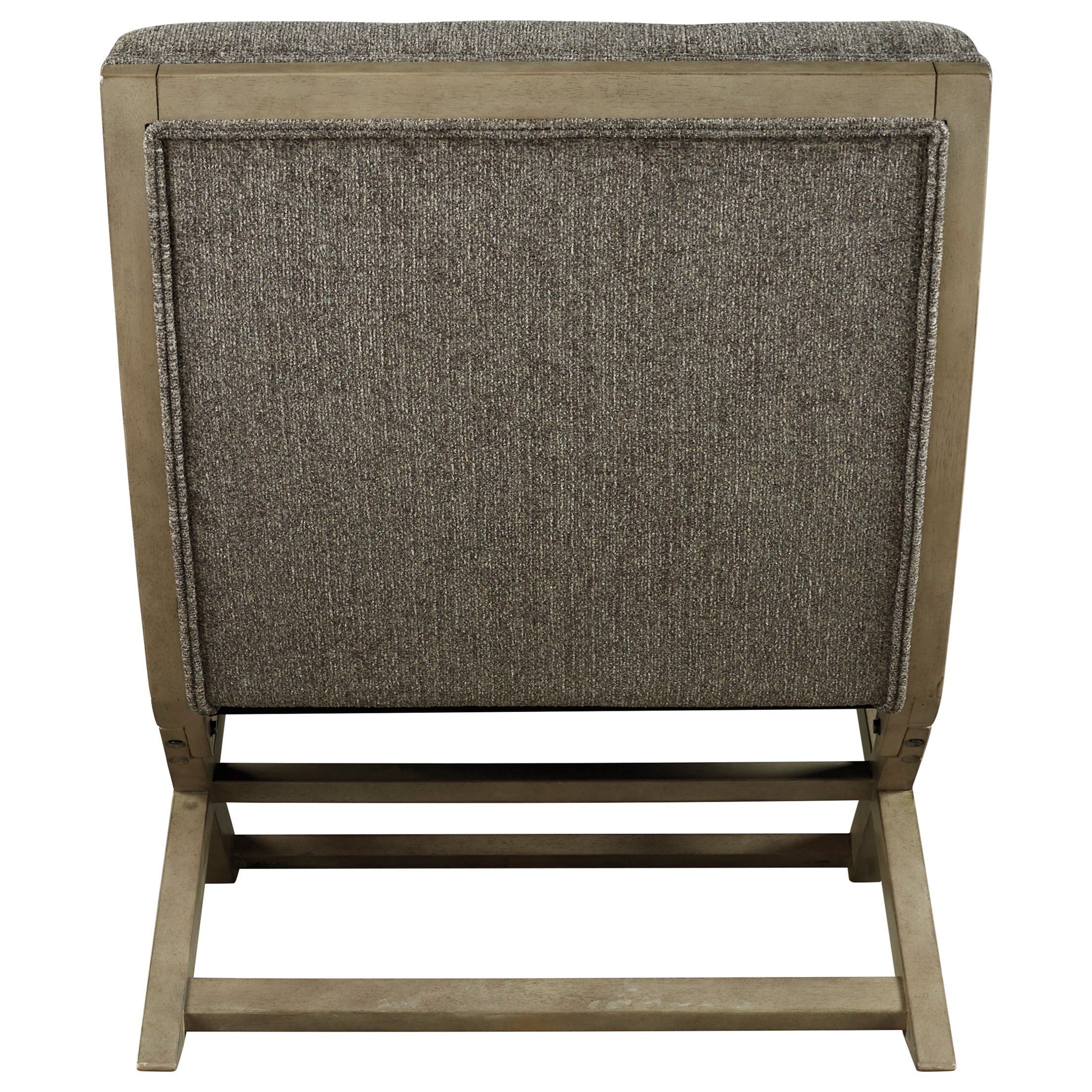 Signature Design by Ashley Sidewinder Wood X-Base Armless Accent Chair