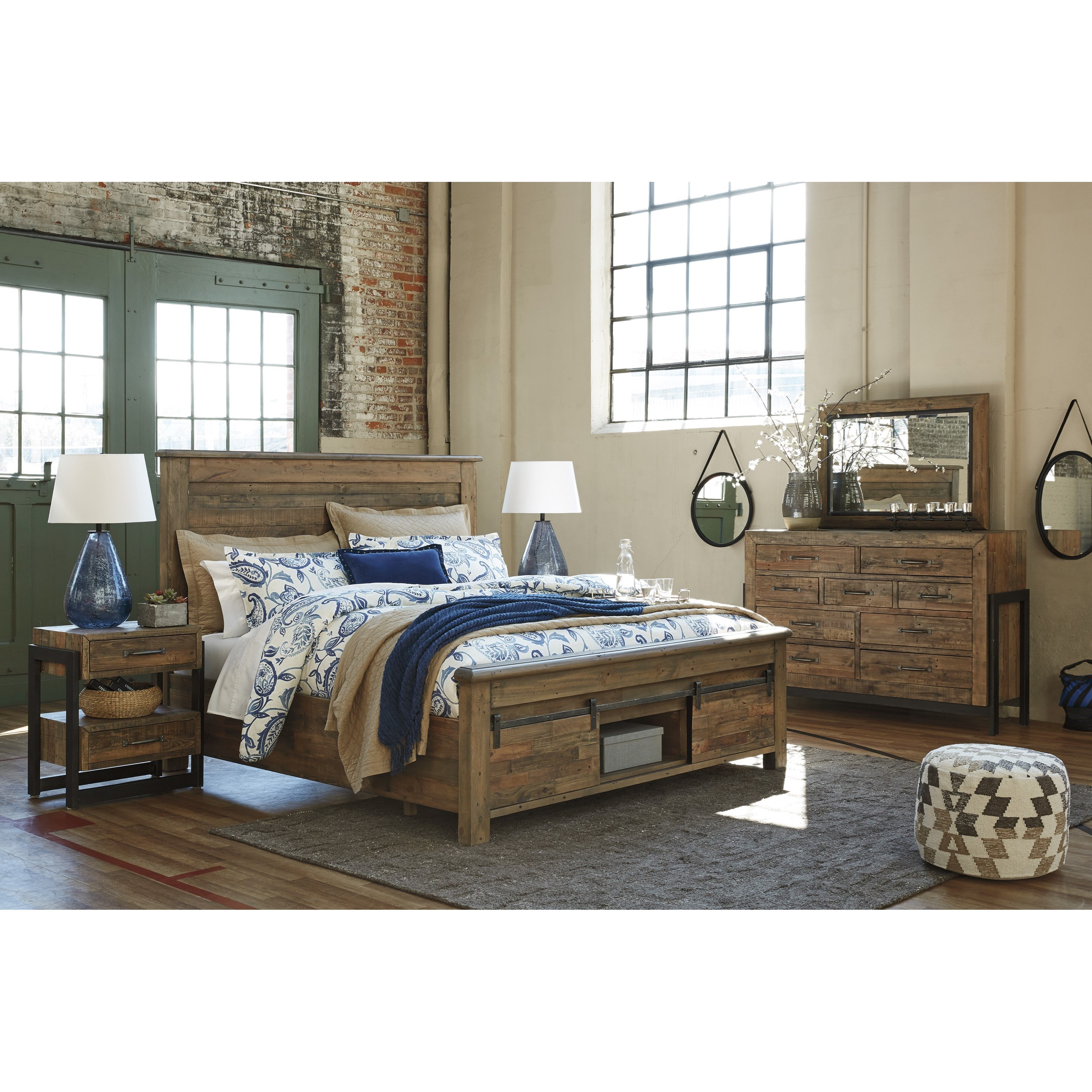 Signature Design by Ashley Sommerford California King Panel Storage Bed