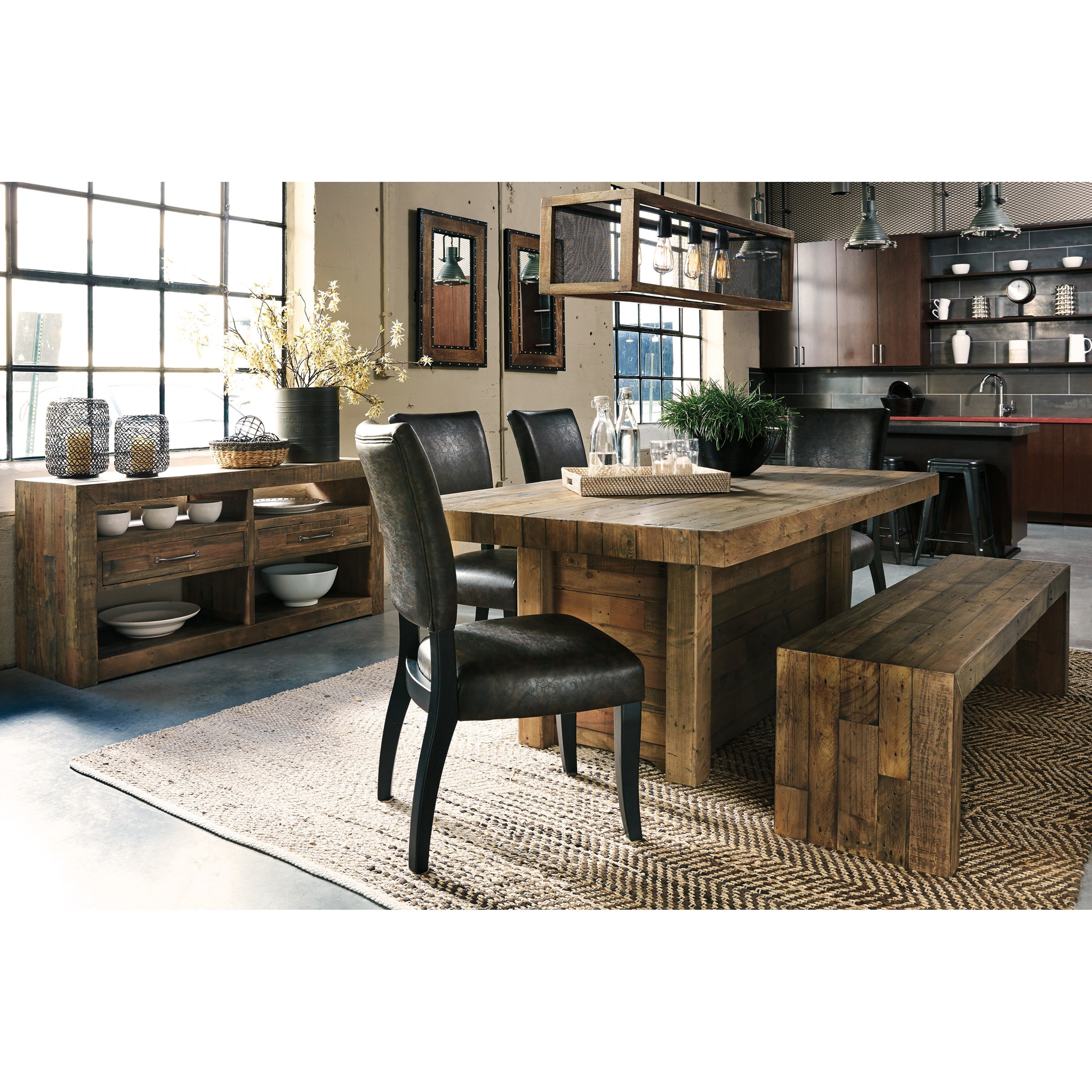 Ashley Signature Design Sommerford D77509 Large Dining Room Bench