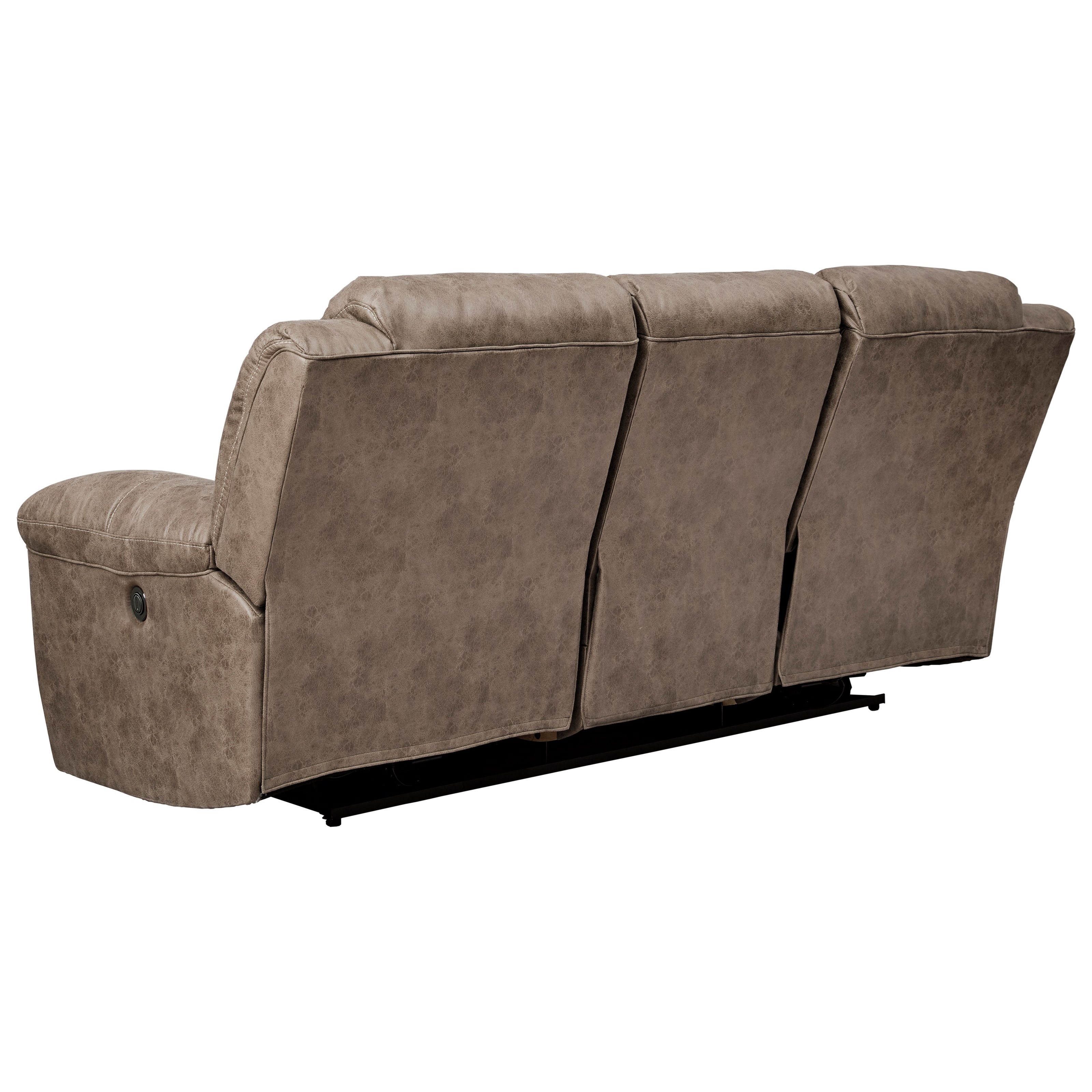 Signature Design by Ashley Stoneland Faux Leather Reclining Power Sofa