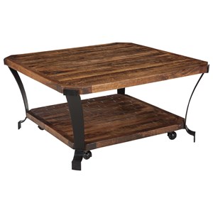 Signature Design by Ashley Marion Glass Round Cocktail ...