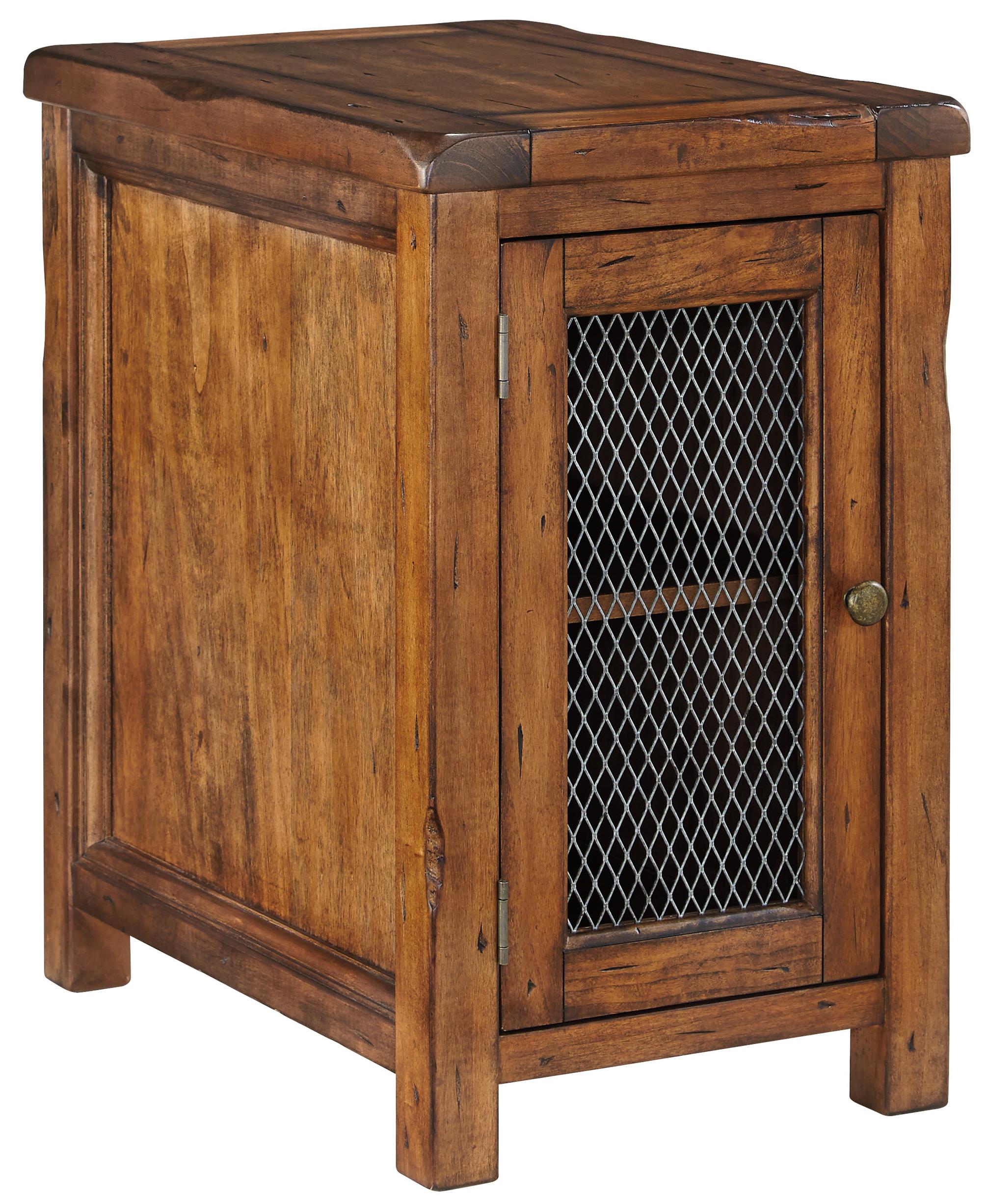 Ashley Signature Design Tamonie T8307 Rustic Chair Side End Table with