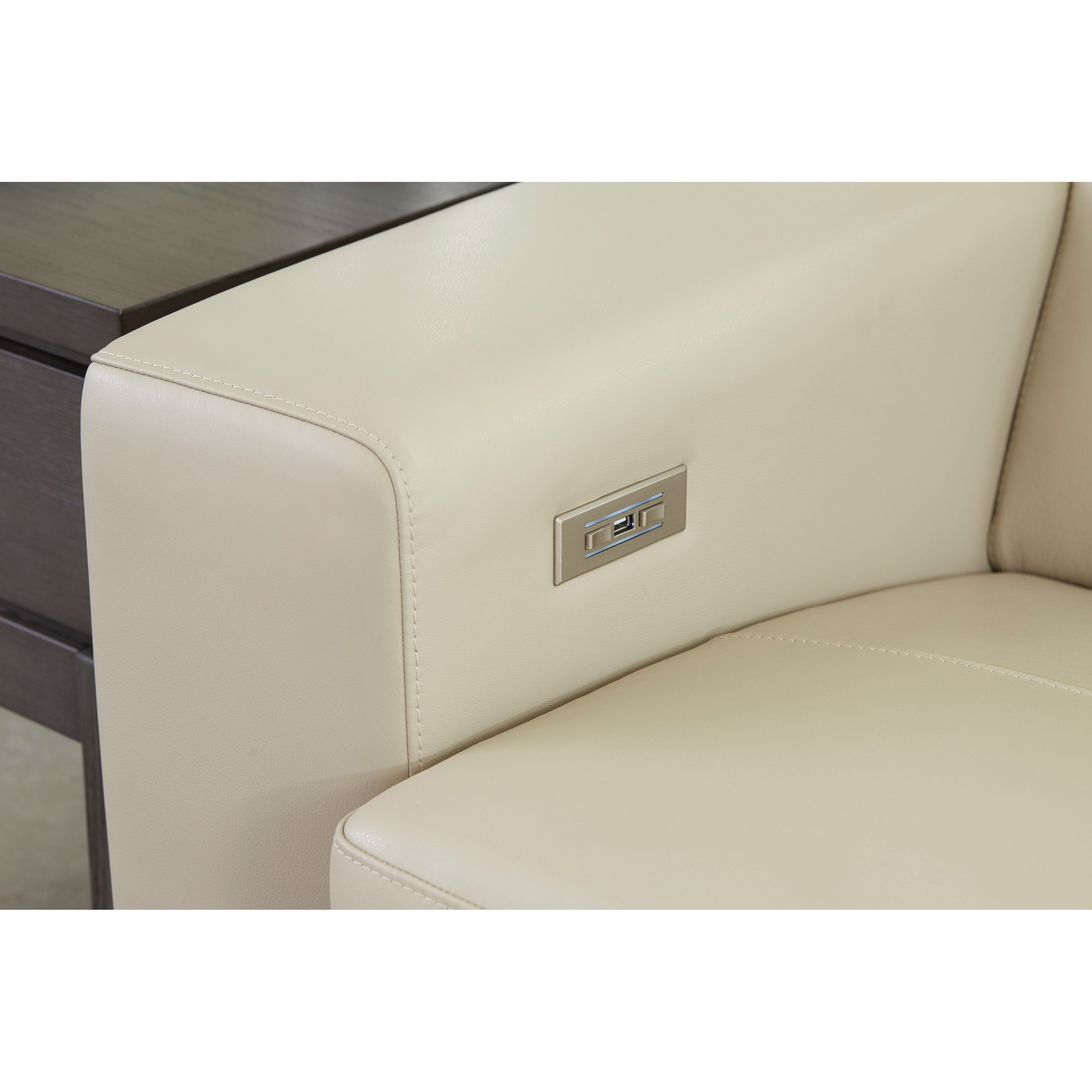 Signature Design by Ashley Texline Contemporary Leather Match Power