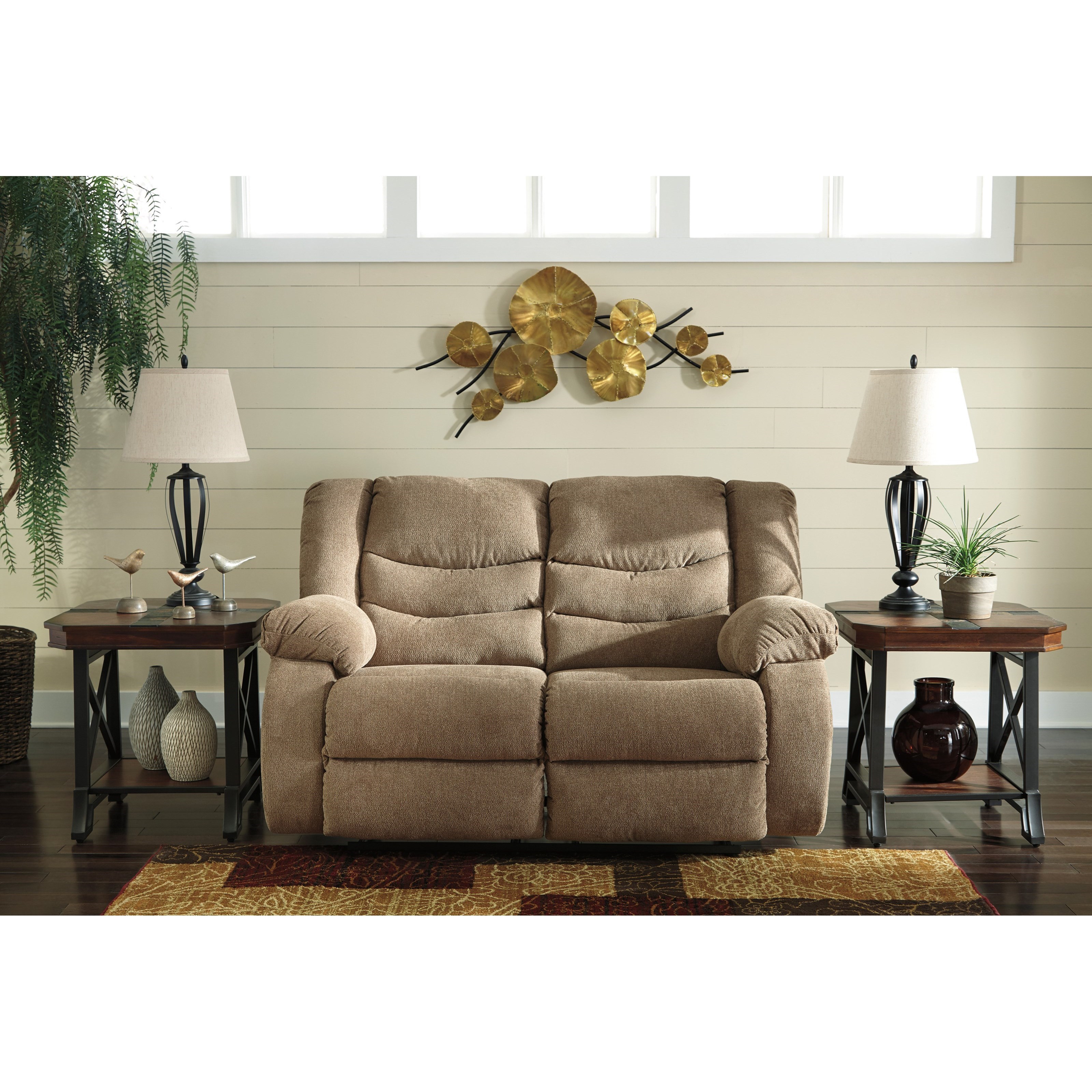 Signature Design by Ashley Tulen Contemporary Reclining Loveseat