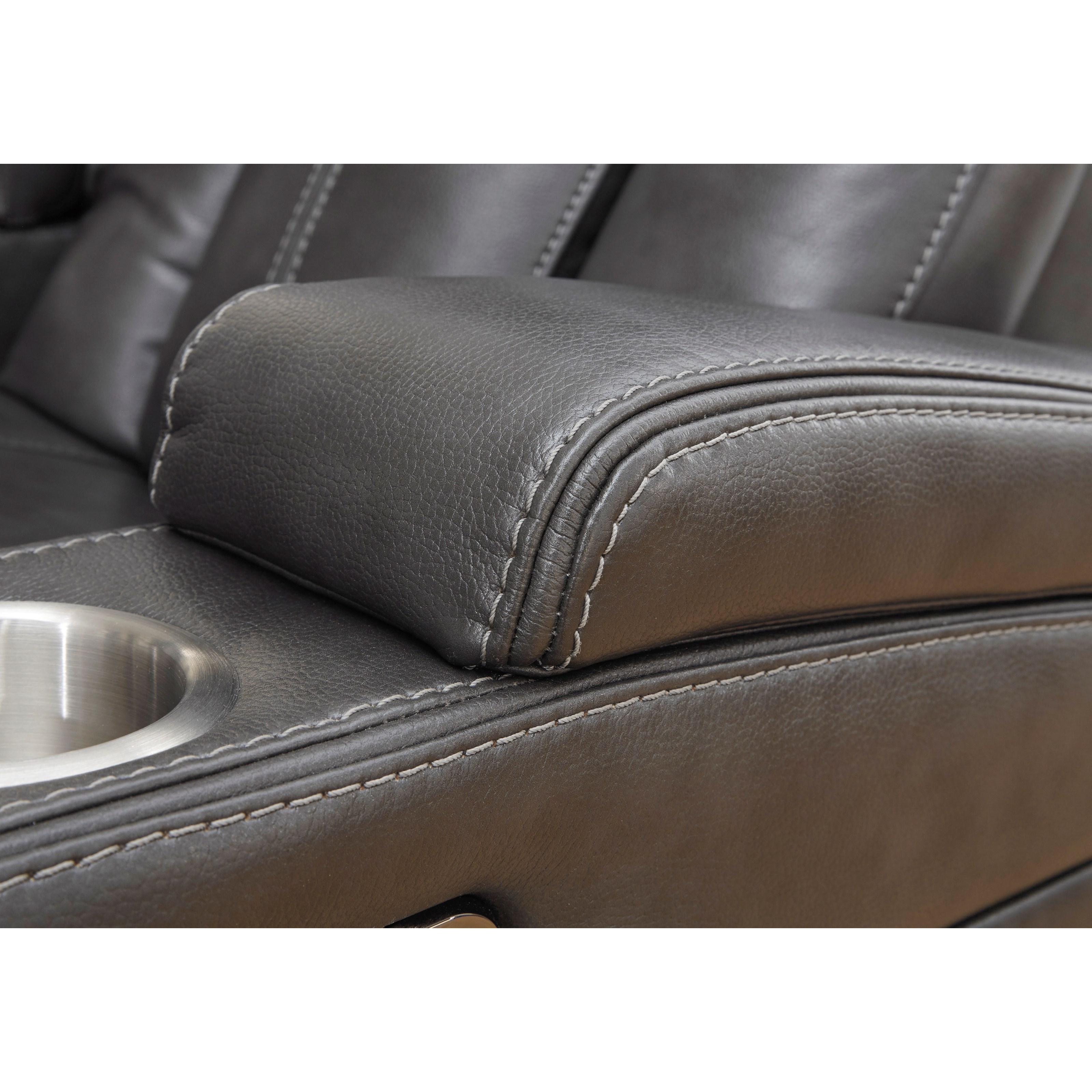 Signature Design by Ashley Turbulance Contemporary Faux Leather Power