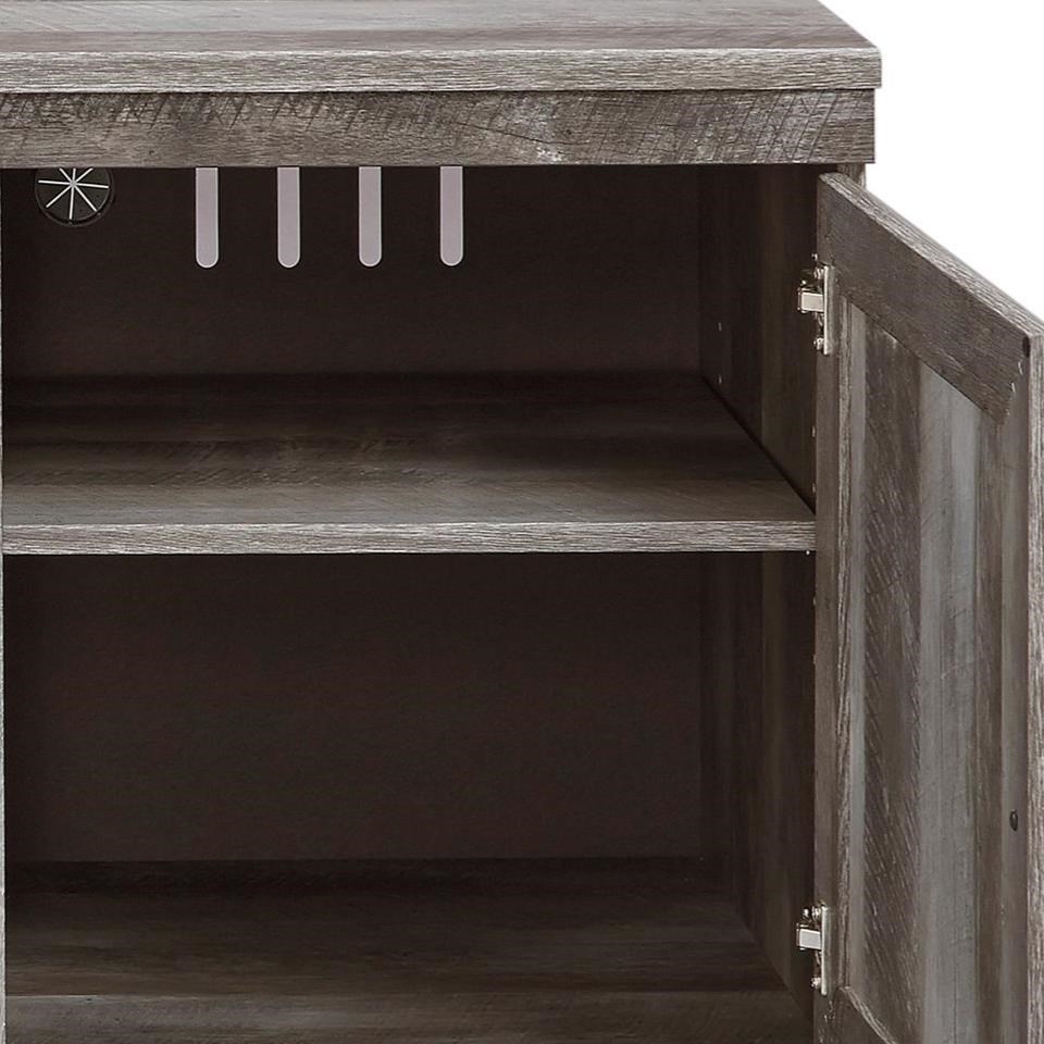 Signature Design by Ashley Wynnlow Large TV Stand in Rustic Gray Finish