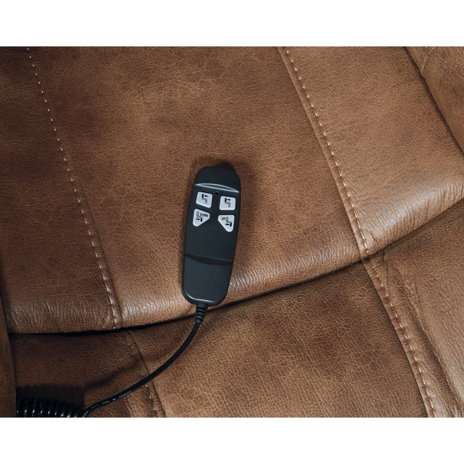 Signature Design by Ashley Yandel Faux Leather Power Lift Recliner