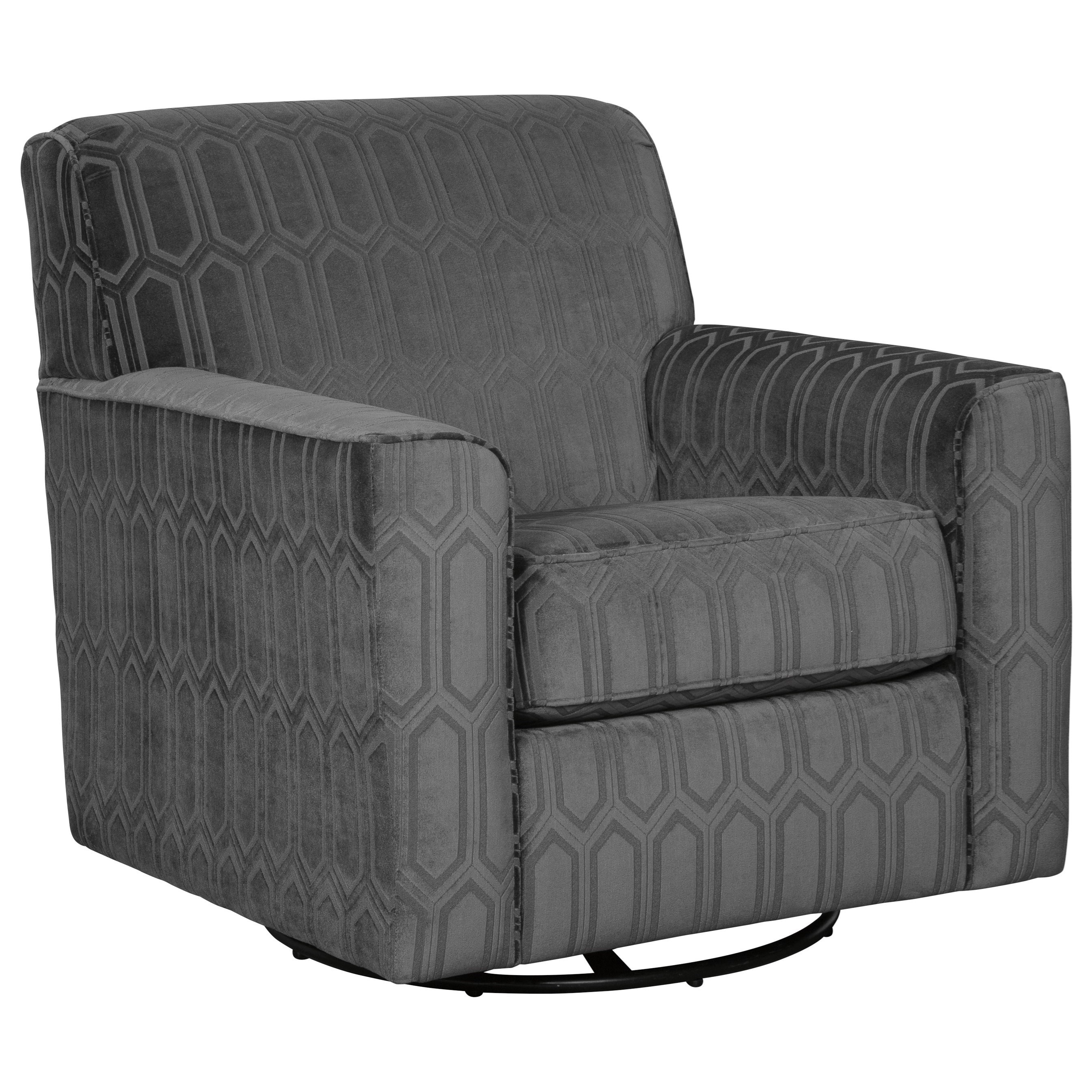 Signature Design by Ashley Zarina Contemporary Swivel Accent Chair