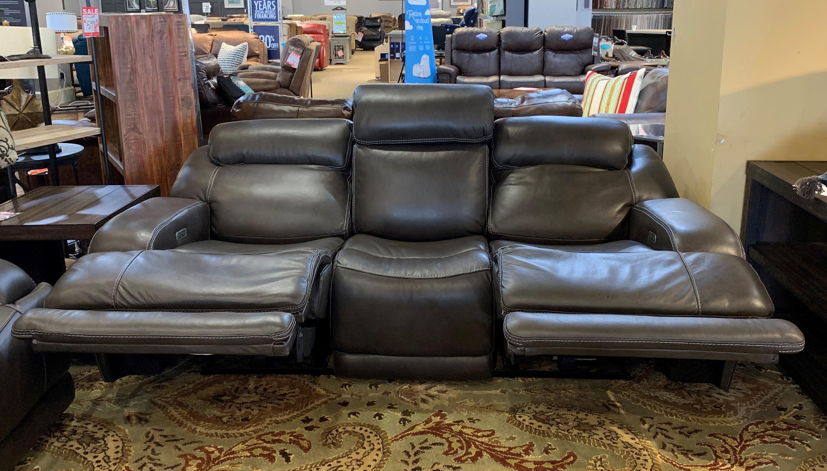 Simon Li Ferrara Ferara Reclining Leather Sofa Howell Furniture