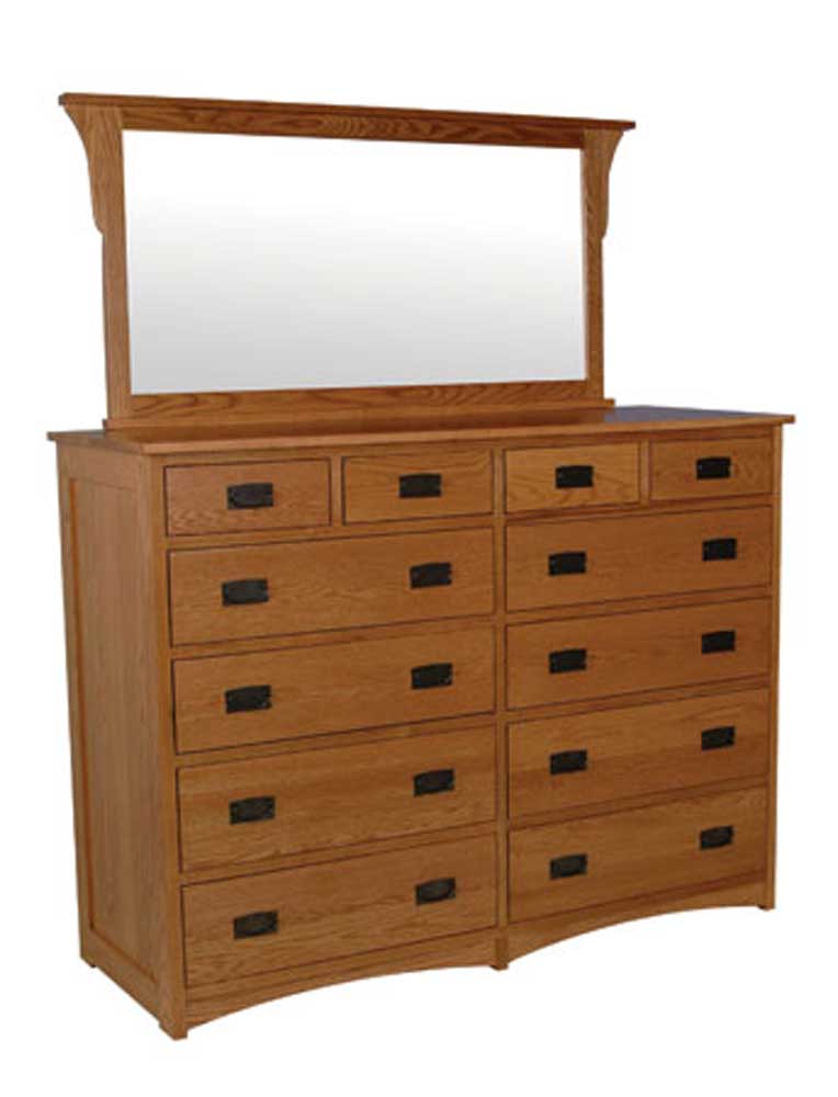 Simply Amish Prairie Mission EC17012B Prairie Mission 12Drawer Bureau