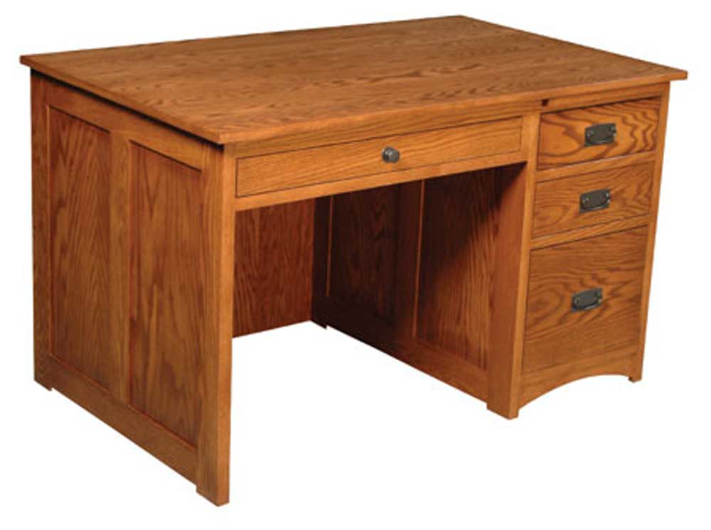Simply Amish Prairie Mission GW2030D Prairie Mission Flat Top Desk Mueller Furniture Single