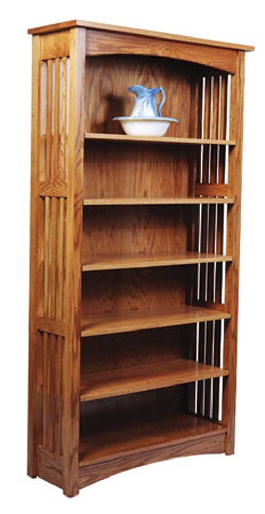 Simply Amish Mission Amish IWMBC5 Mission Bookcase Mueller Furniture