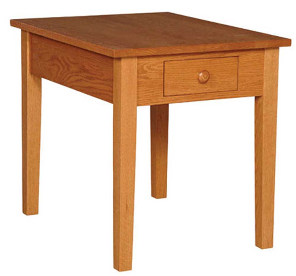 Simply Amish Shaker Amish JFSE2026 haker Drawer End Table Mueller