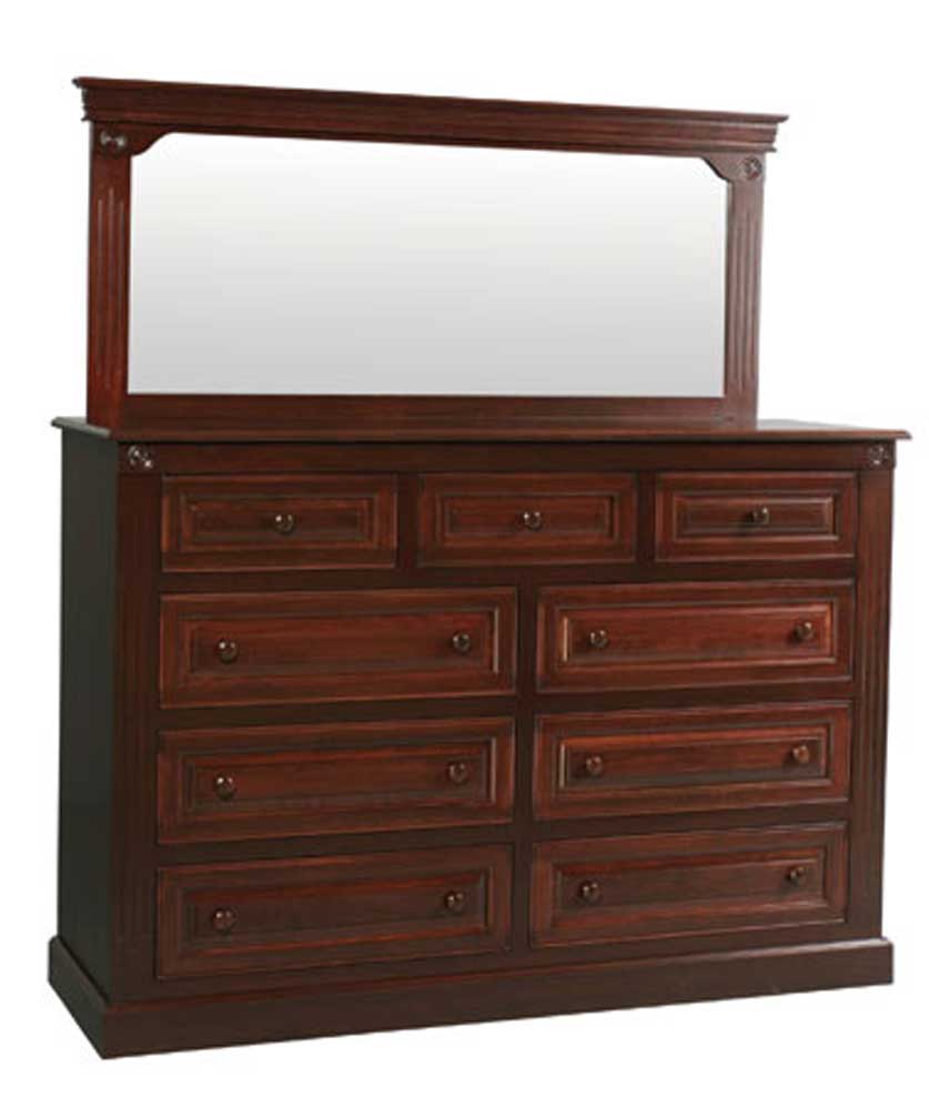 Simply Amish Imperial Amish MEI4370B Imperial Bureau and Mirror