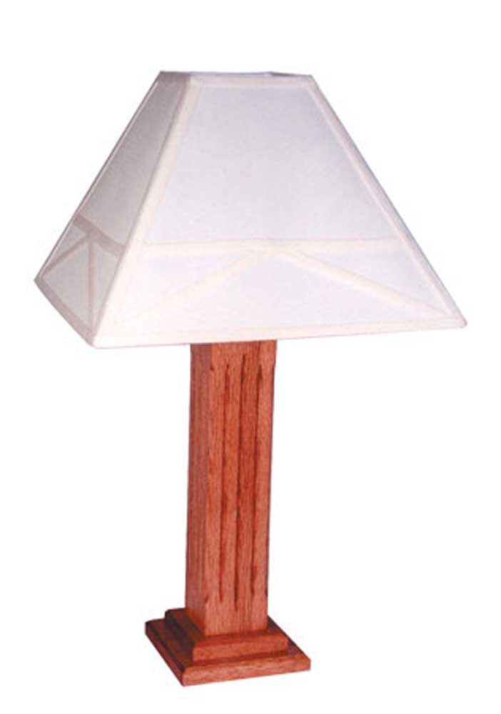 Simply Amish Mission Amish WWML Mission Lamp with Shade Becker