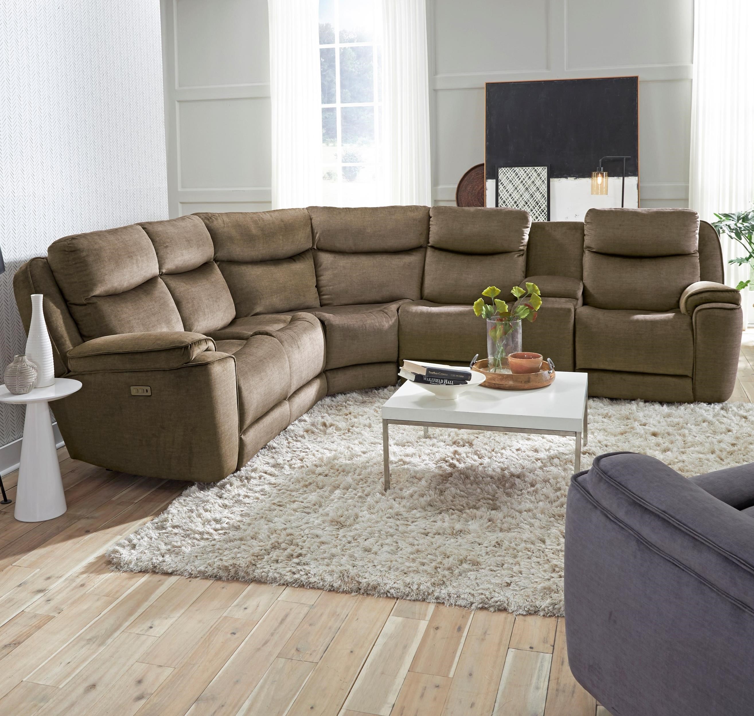 Southern Motion Show Stopper Power Headrest Reclining Sectional