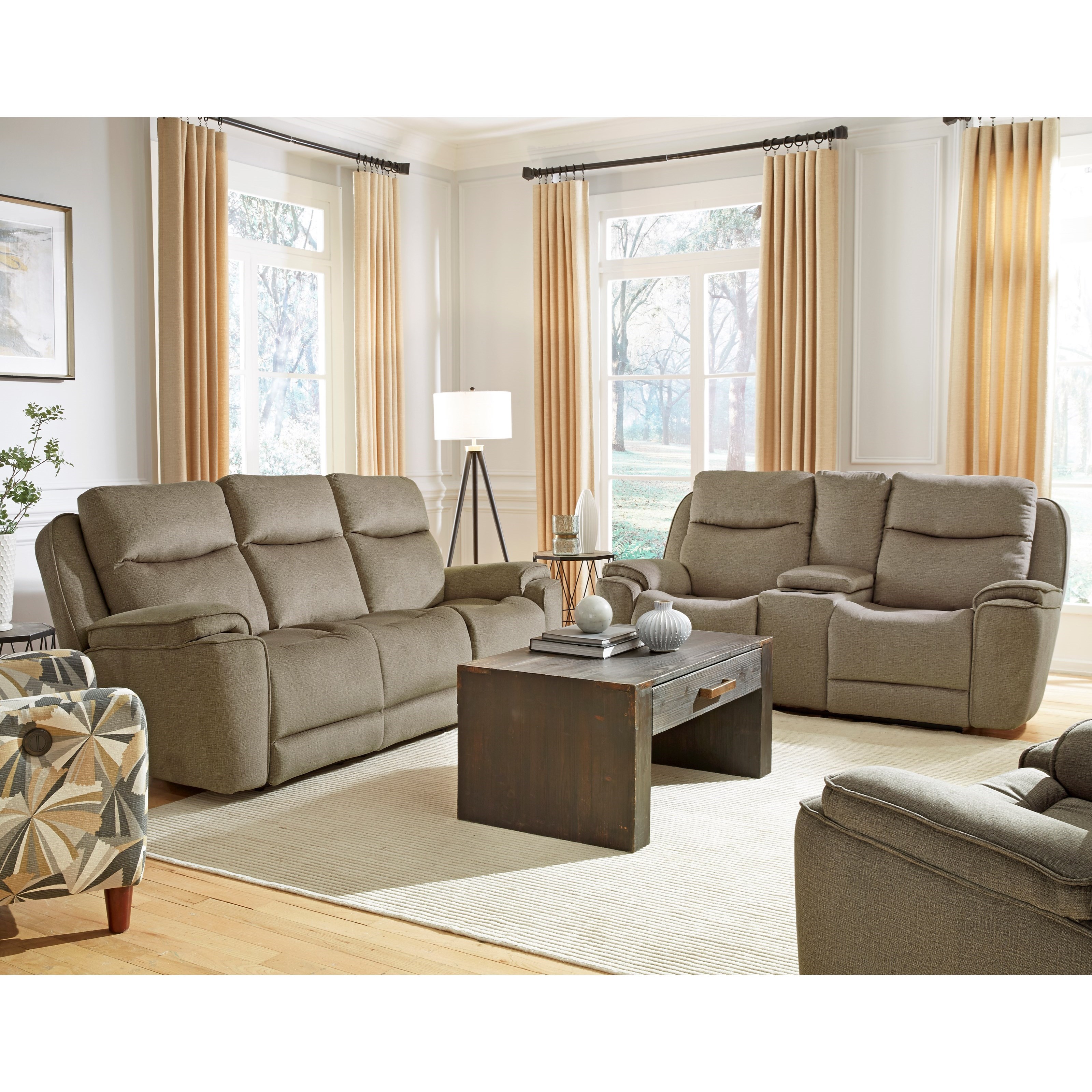 Southern Motion Show Stopper Power Headrest Reclining Sofa Sheely's