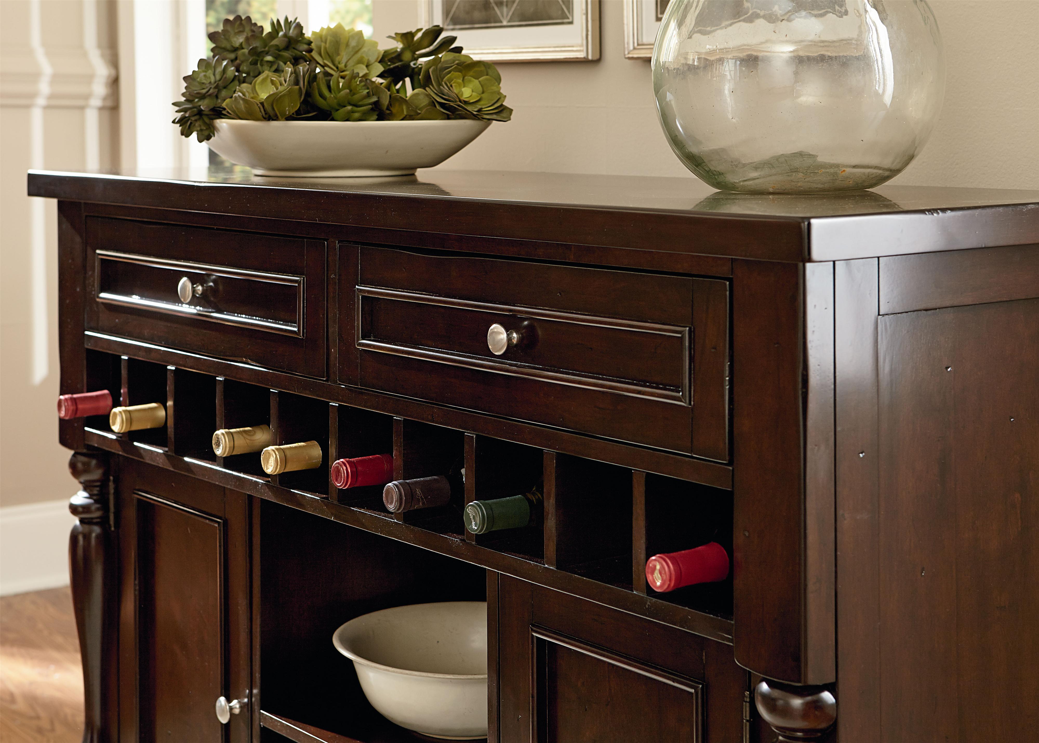 Dining Buffet With Wine Rack Image to u