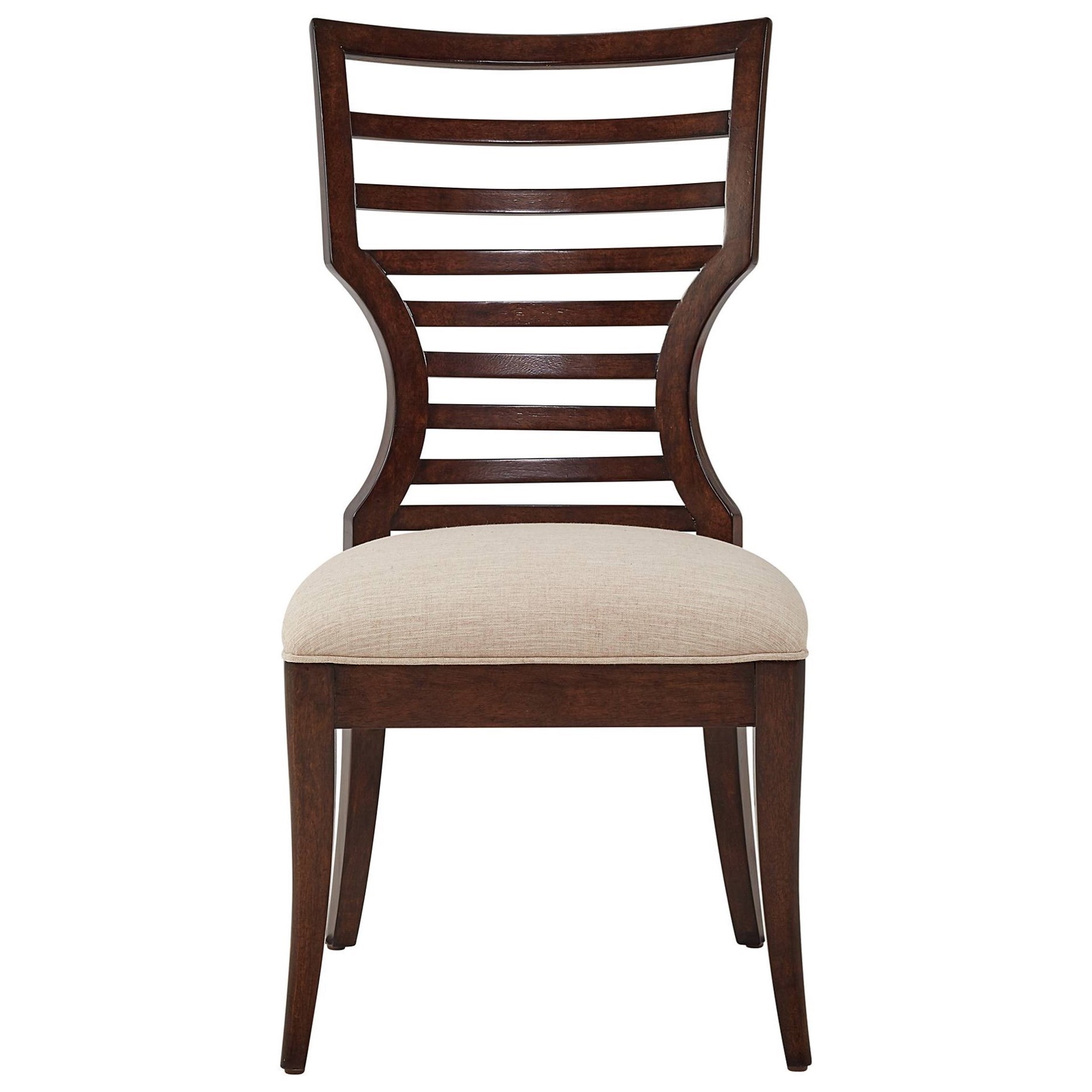 Stanley Furniture Virage Wood Side Chair with Modern Ladder Back