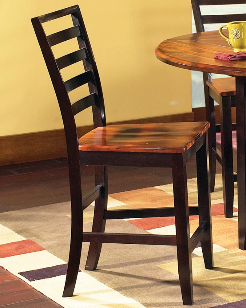 Abaco Solid Wood 2Tone Ladder Back Counter Stool Belfort Furniture