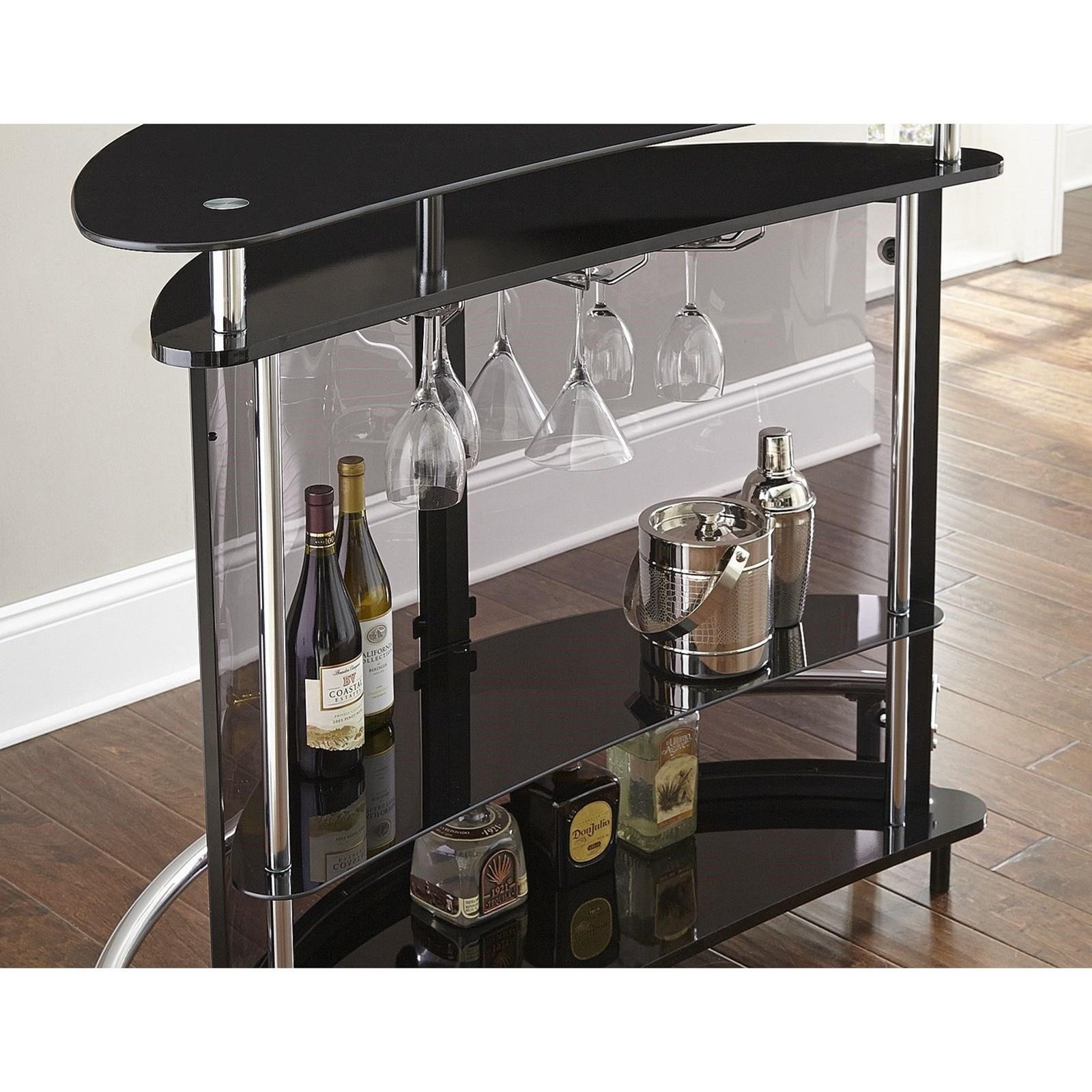 Steve Silver Newbury NW660B Bar Unit With Stone Top | Knight Furniture & Mattress | Bar - Bars
