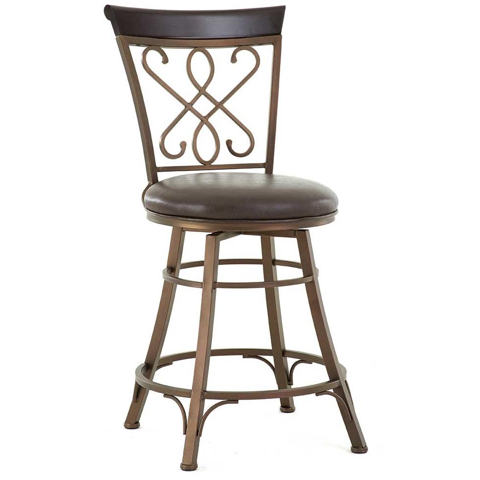 Vendor 3985 Carmona CR600SCC Swivel Counter Chair with Splat Design